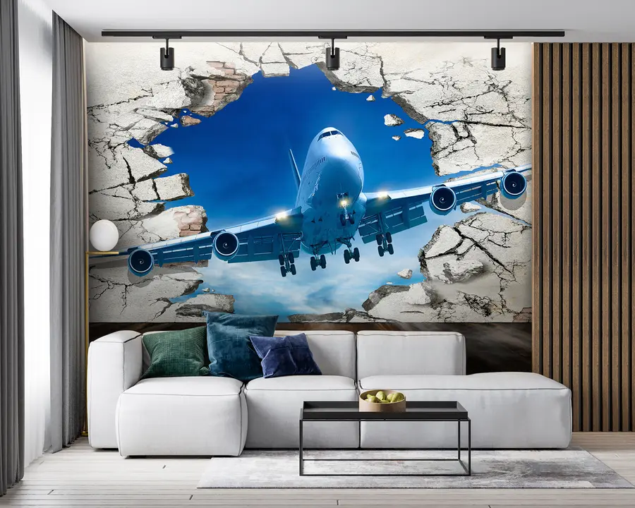 Carta da parati Tecnica e trasporto Aereo n. u94965