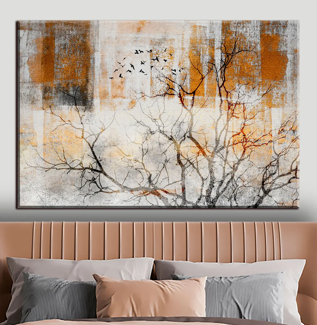 carta da parati Marrone, vernice e rettangolo nr. s33076