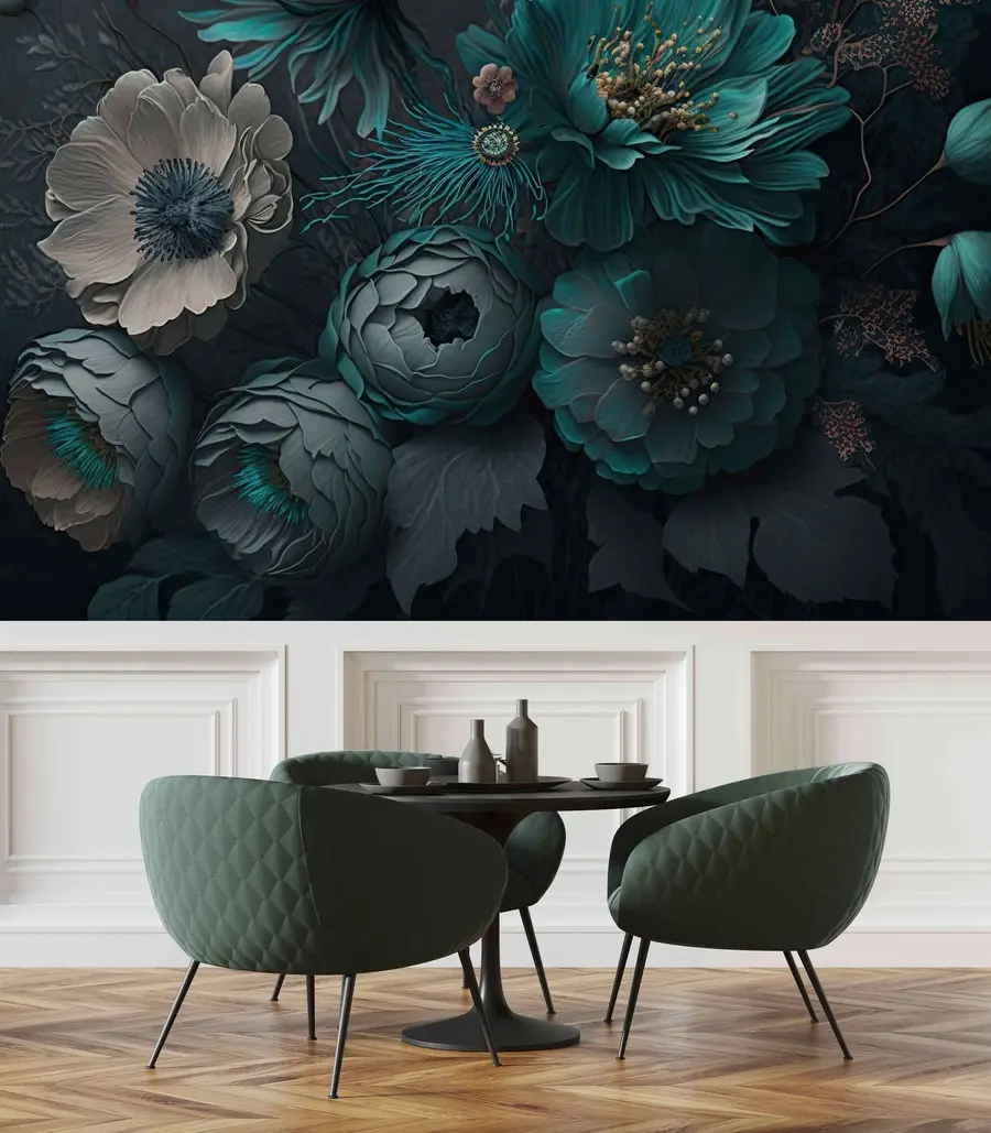 Carta da parati 3D Fiori fiori del mattino n. u75405