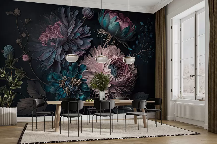 Carta da parati Floreale colore della luna n. u75404