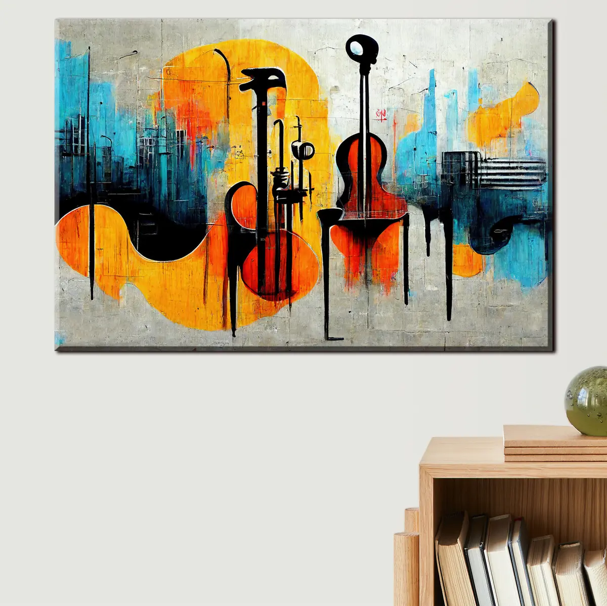 carta da parati Strumento musicale, colori artistici e pittura nr. s33044