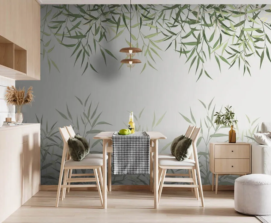 carta da parati foglie di bambù di canna nr. u95355