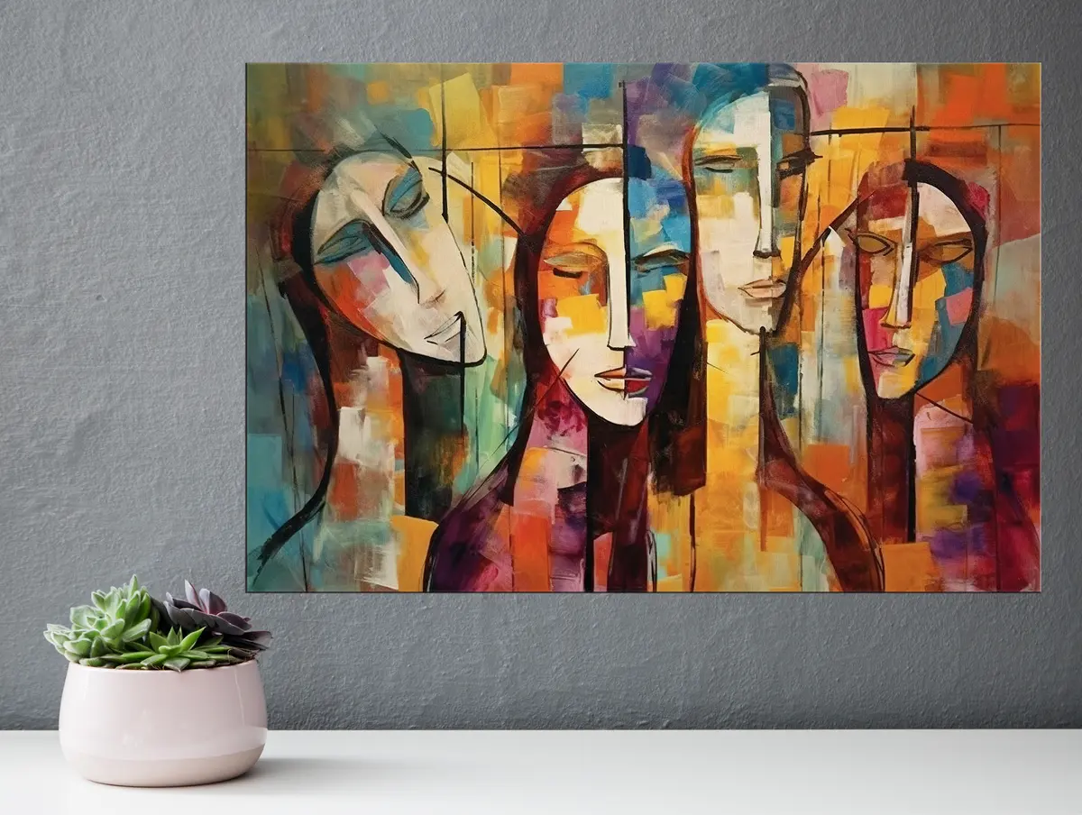 carta da parati Pittura artistica, espressione facciale e pittura nr. s33845