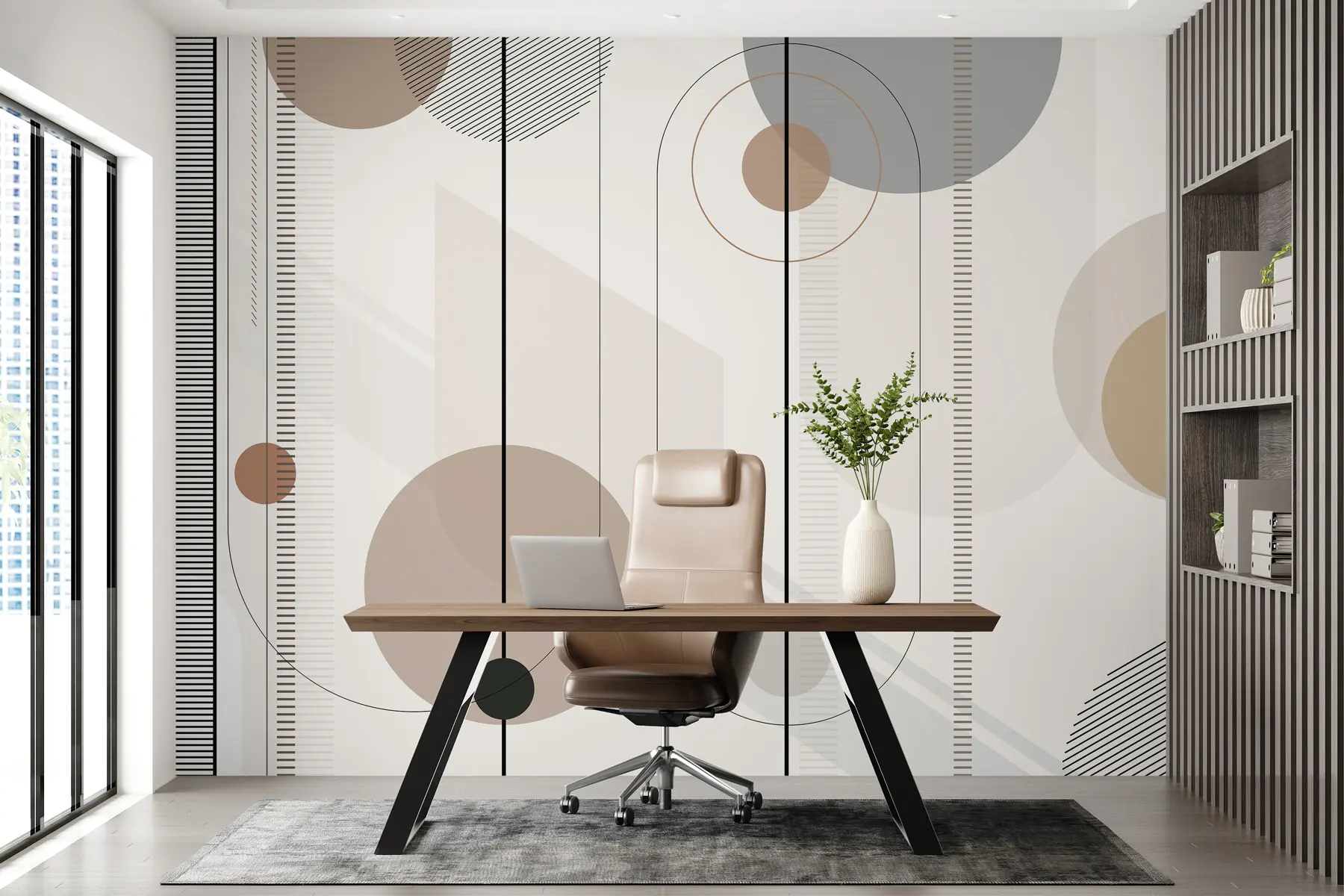 carta da parati astrazione geometrica nr. u95379