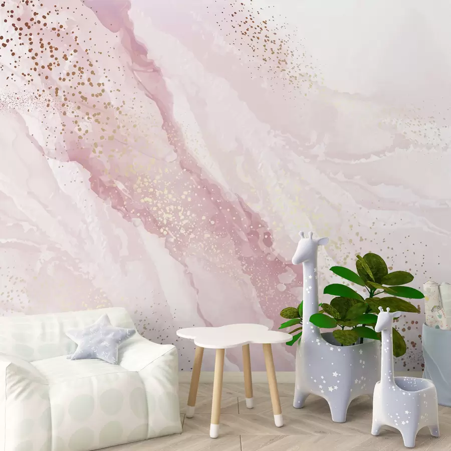 carta da parati Pittura astratta, imitazione della superficie marmorea della pietra nr. u95846