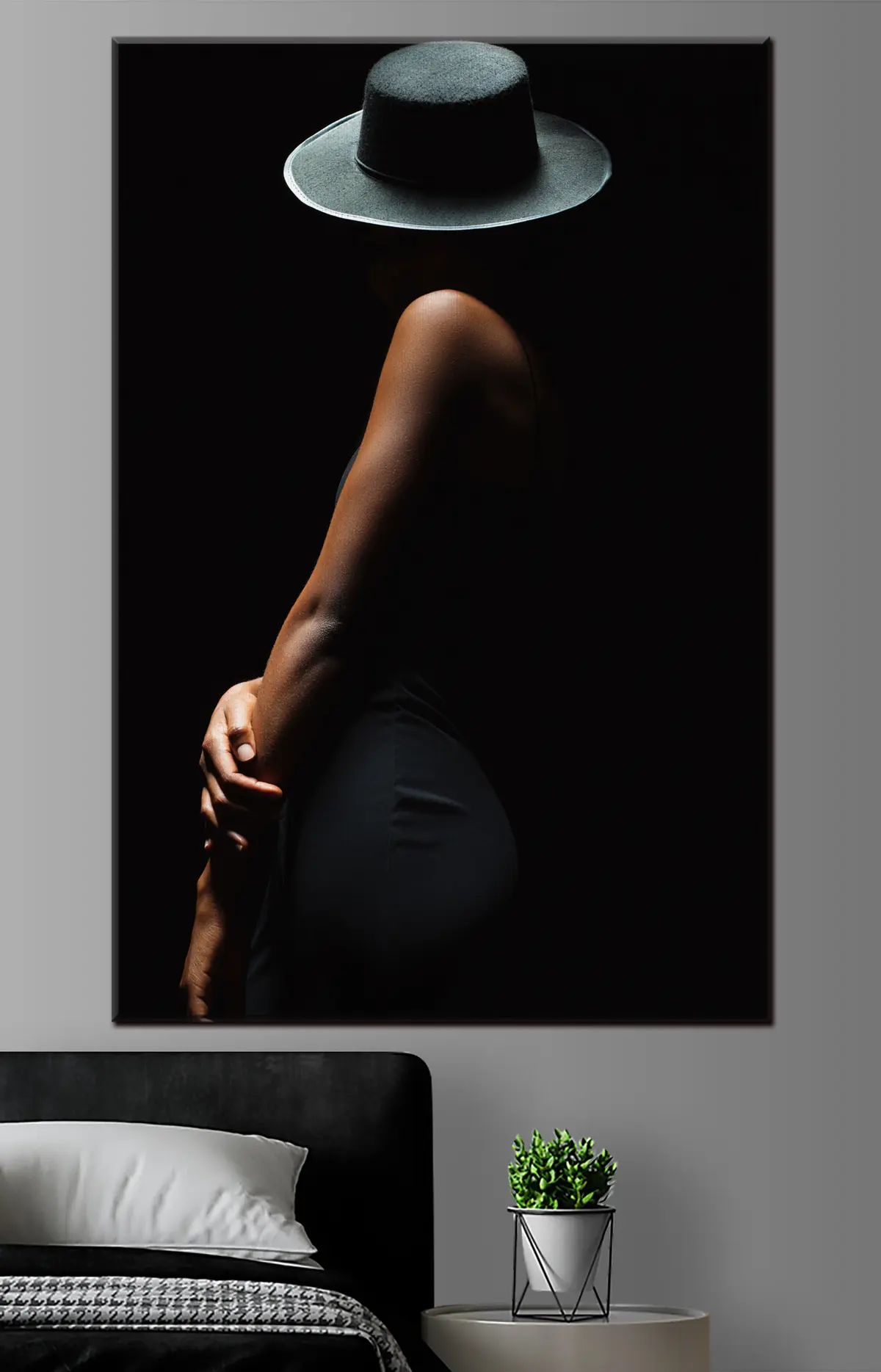 carta da parati Fotografia a spalla, con cappello e flash nr. s34464