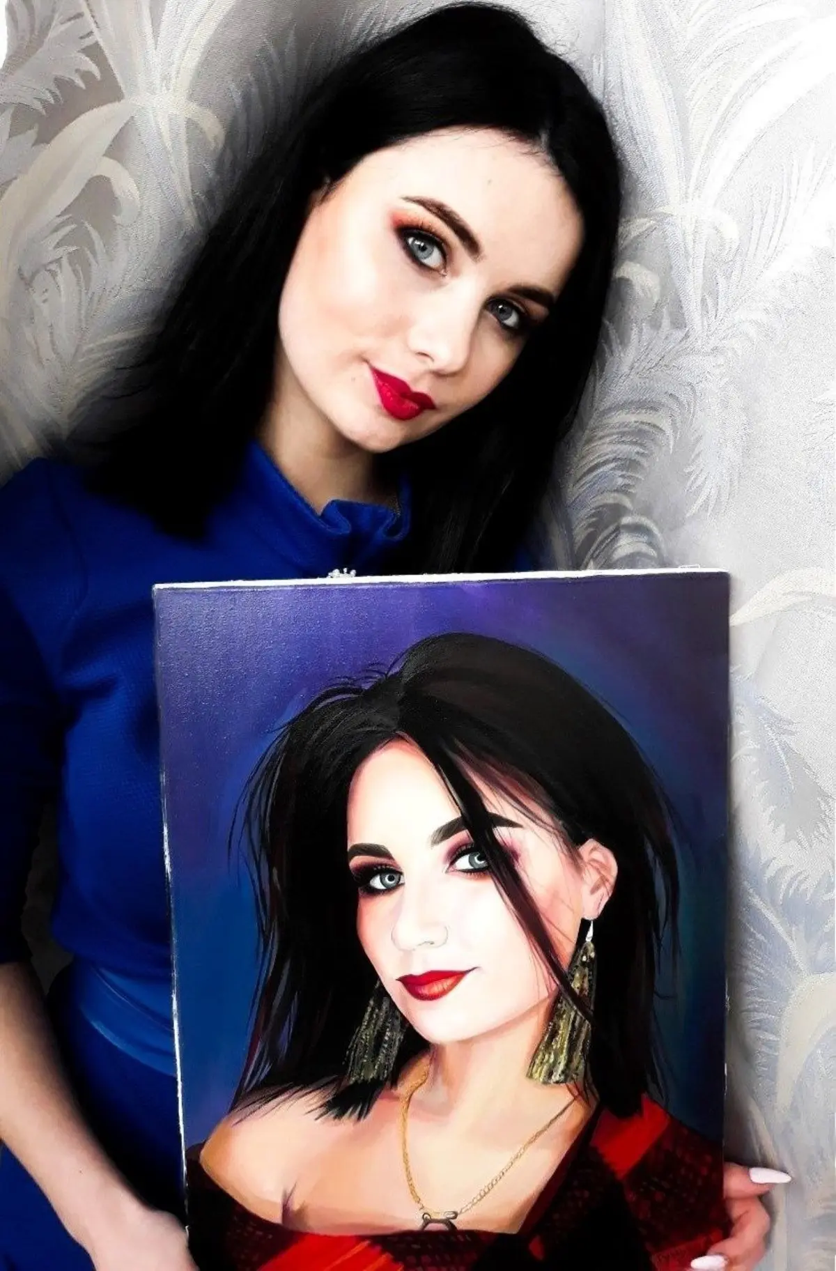 carta da parati Viso, capelli e pelle nr. s34642