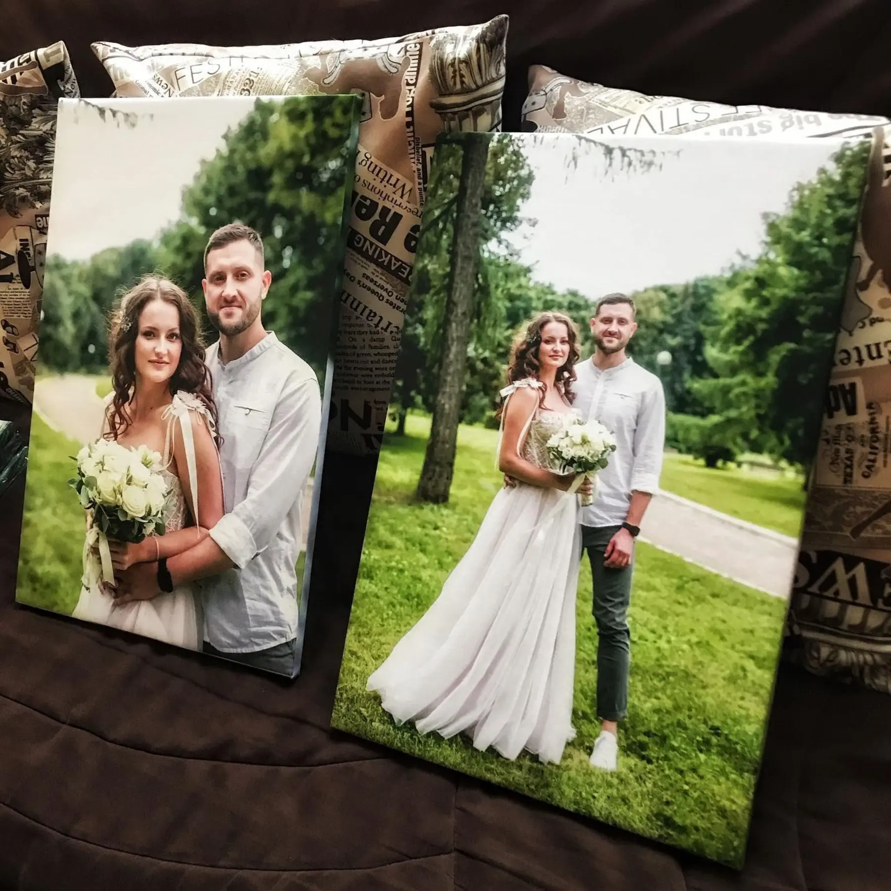 carta da parati Sorriso, pianta e abito da sposa nr. s34650