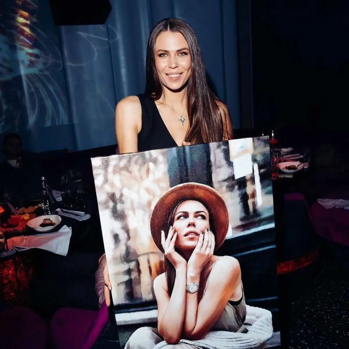 carta da parati Sorriso, flash e rossetto nr. s34676