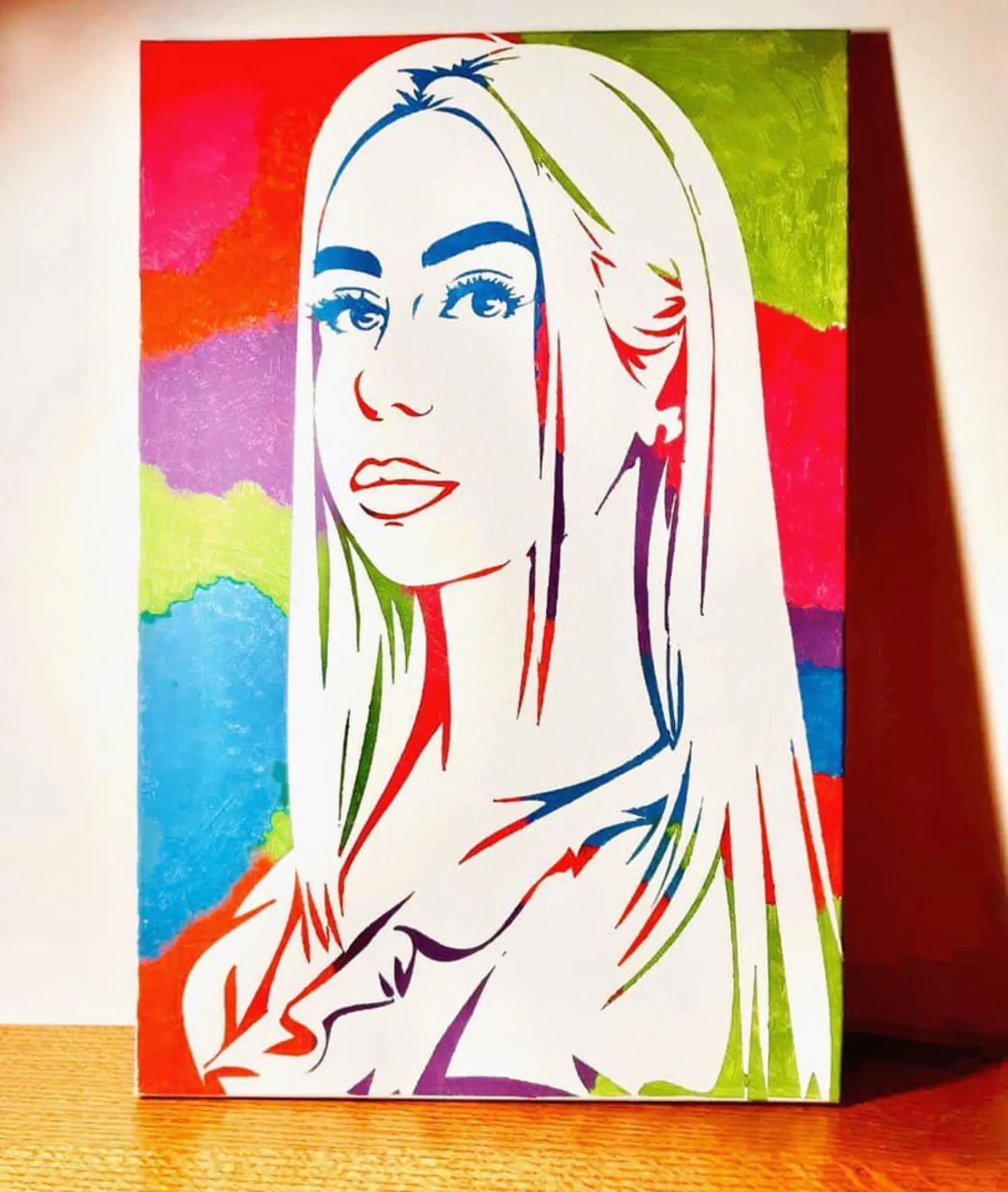 carta da parati Guancia, vernice e rettangolo nr. s34679