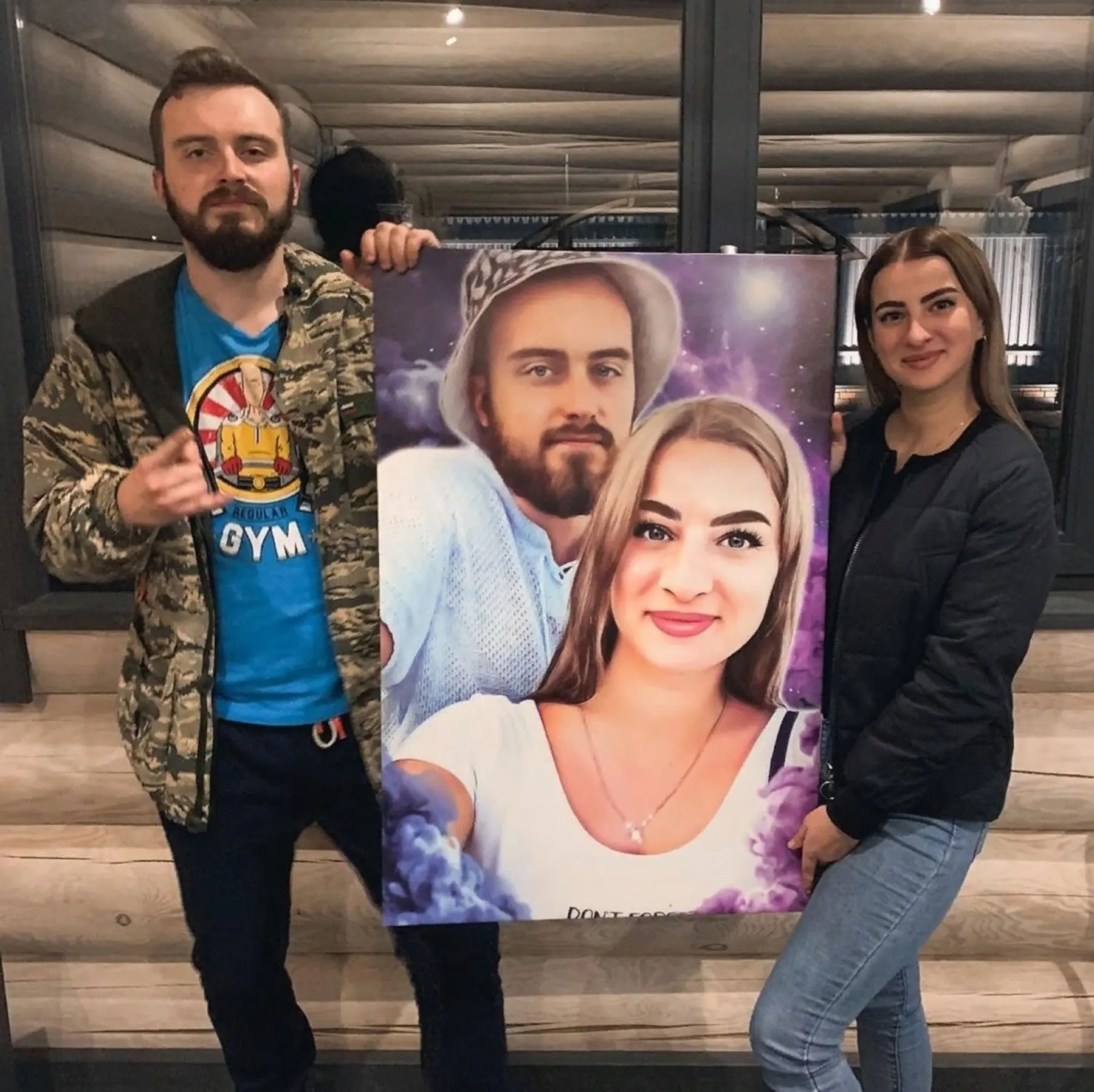 carta da parati Sorriso, barba e flash nr. s34684