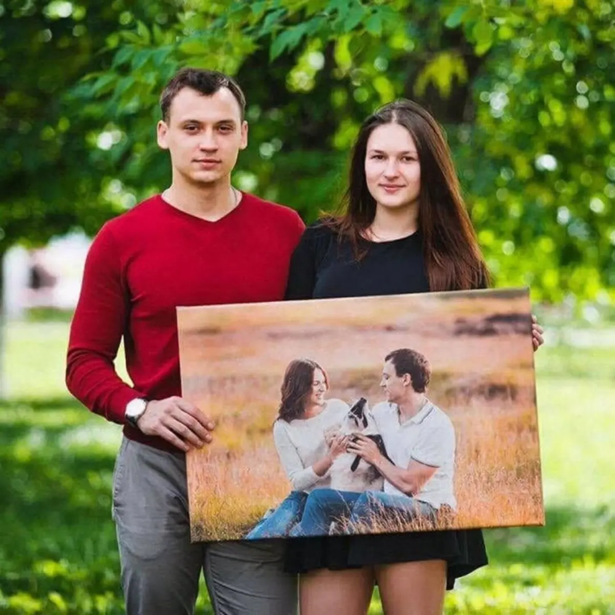 carta da parati Fotografia, espressione facciale e verde nr. s34691