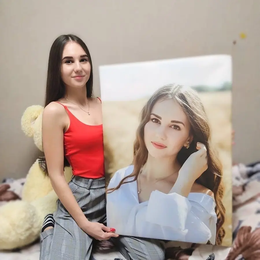 carta da parati Sorriso, spalla e fotografia con flash nr. s34692