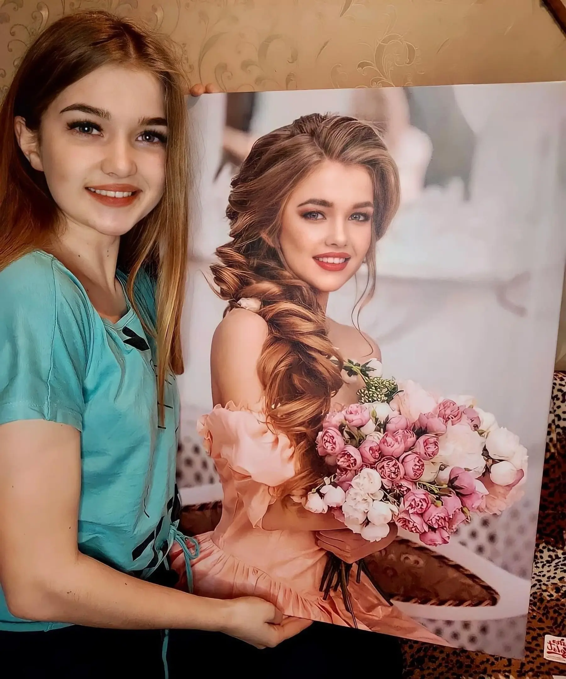 carta da parati Capelli, sorriso e testa nr. s34695