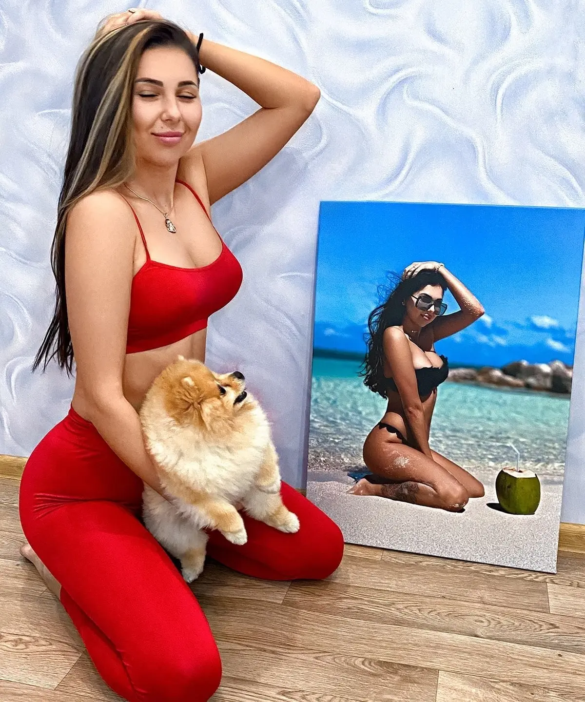 carta da parati Gatto, gamba e sorriso nr. s34697