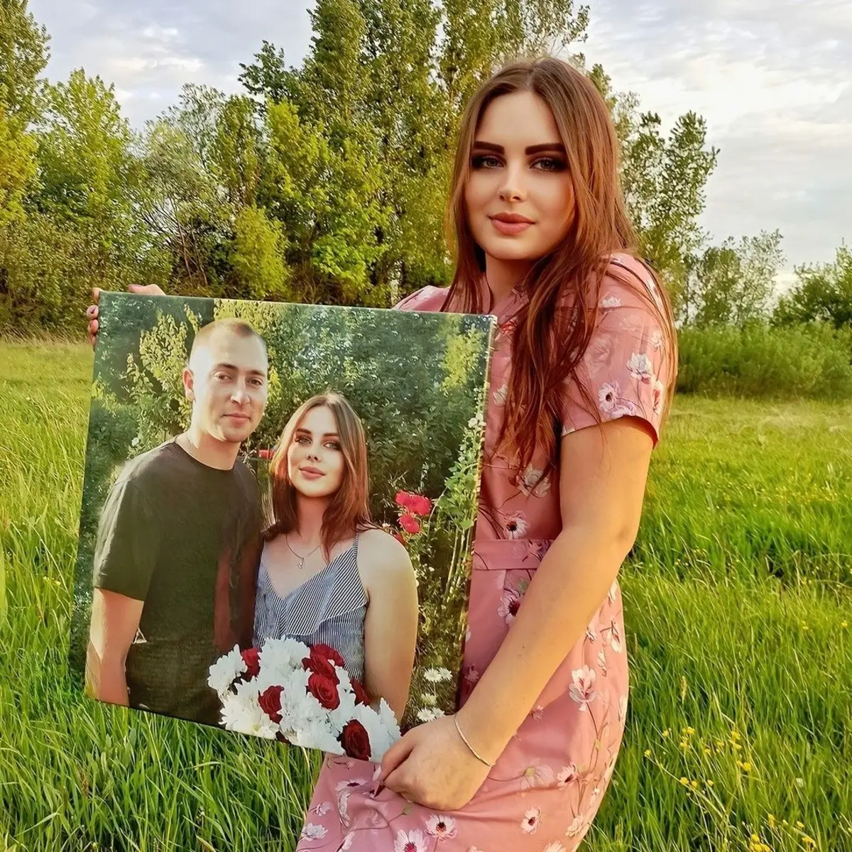 carta da parati Capelli, piante e cielo nr. s34714