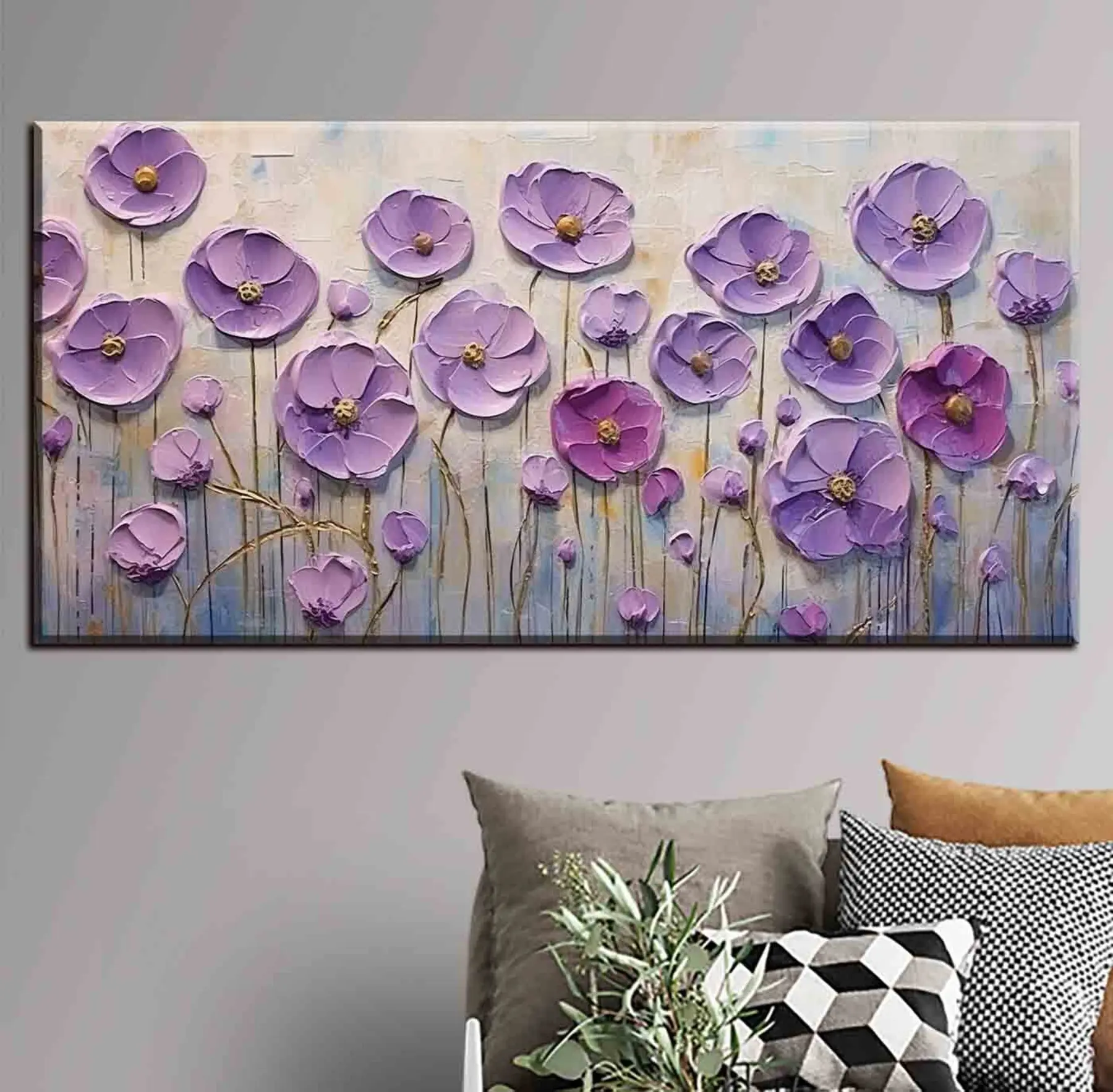 carta da parati Fiore, pianta e viola nr. s34856