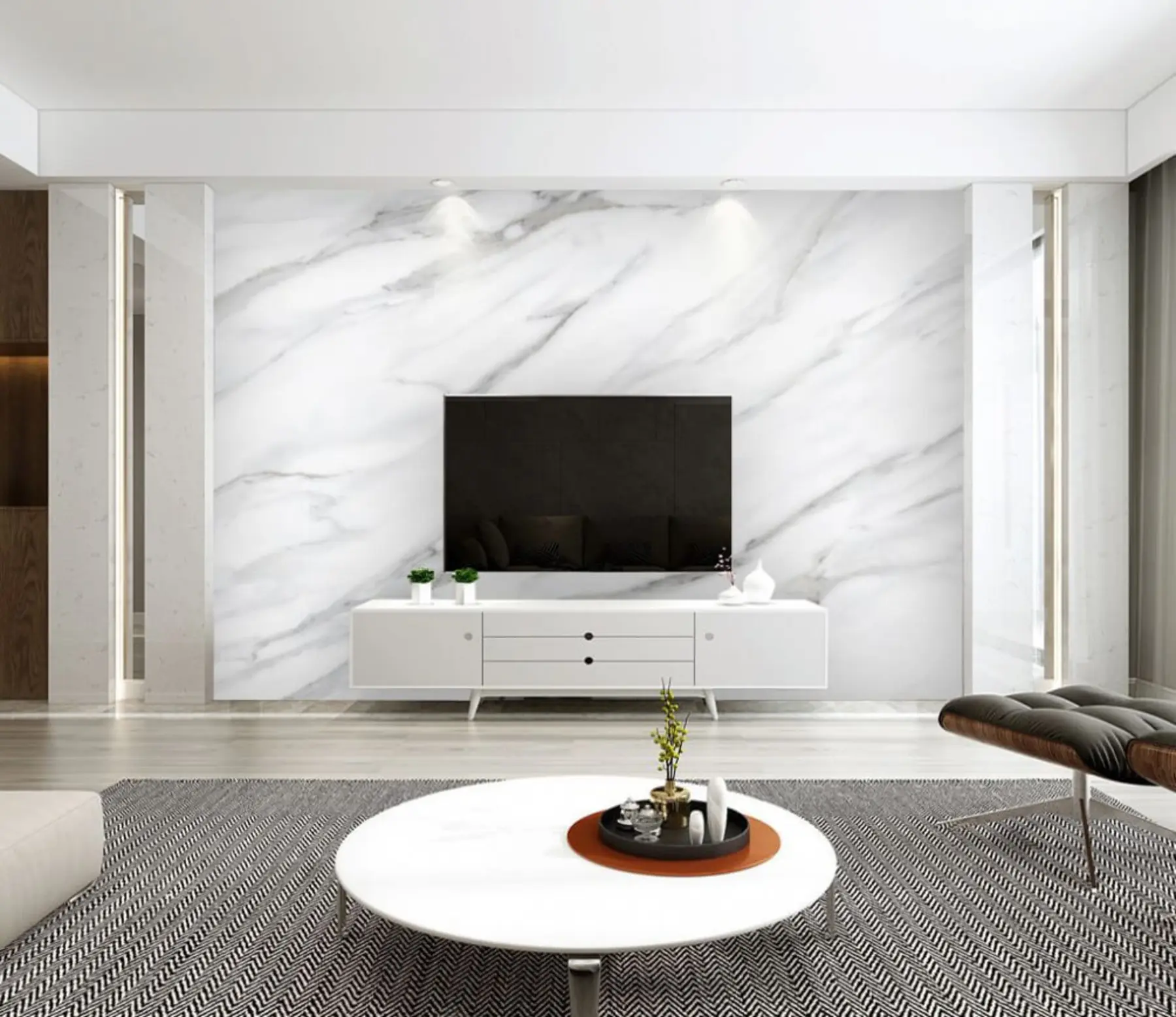 carta da parati Neve, grigio e pendio nr. u09462