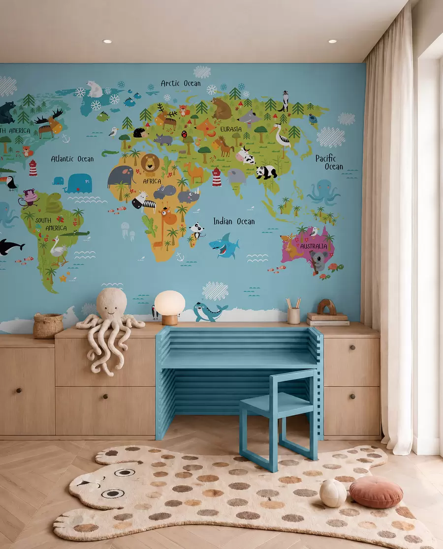 Carta da parati per Bambini Mondo e armonia 