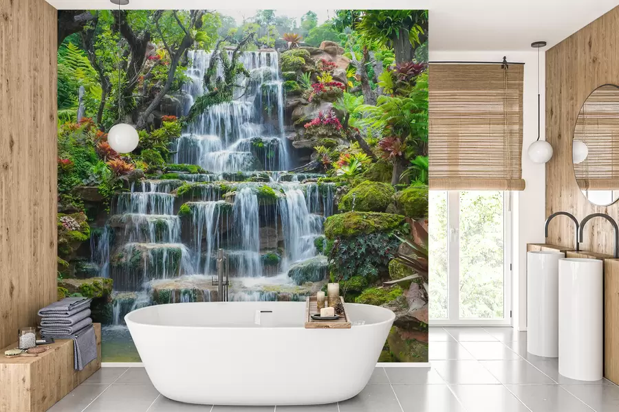 Carta da parati nature Comunità di acqua, piante e piante 