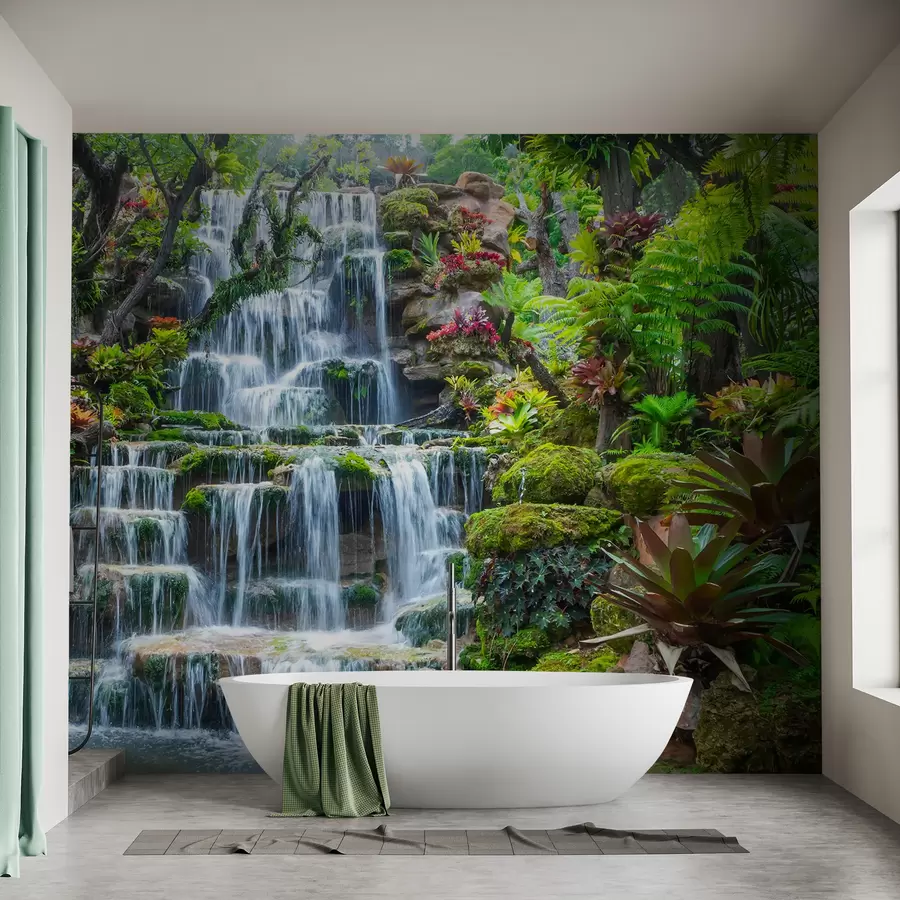 Carta da parati nature Comunità di acqua, piante e piante 