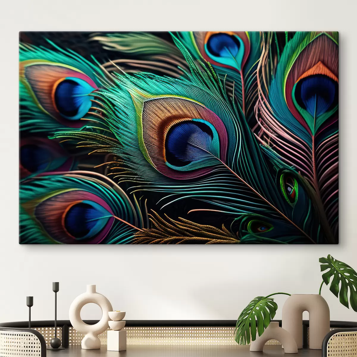 carta da parati Vertebrato, verde e chiaro nr. s34871