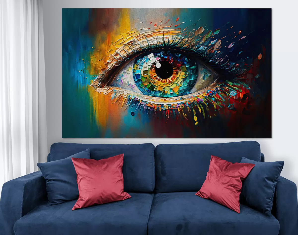 carta da parati Acqua, occhi e ciglia nr. s34943