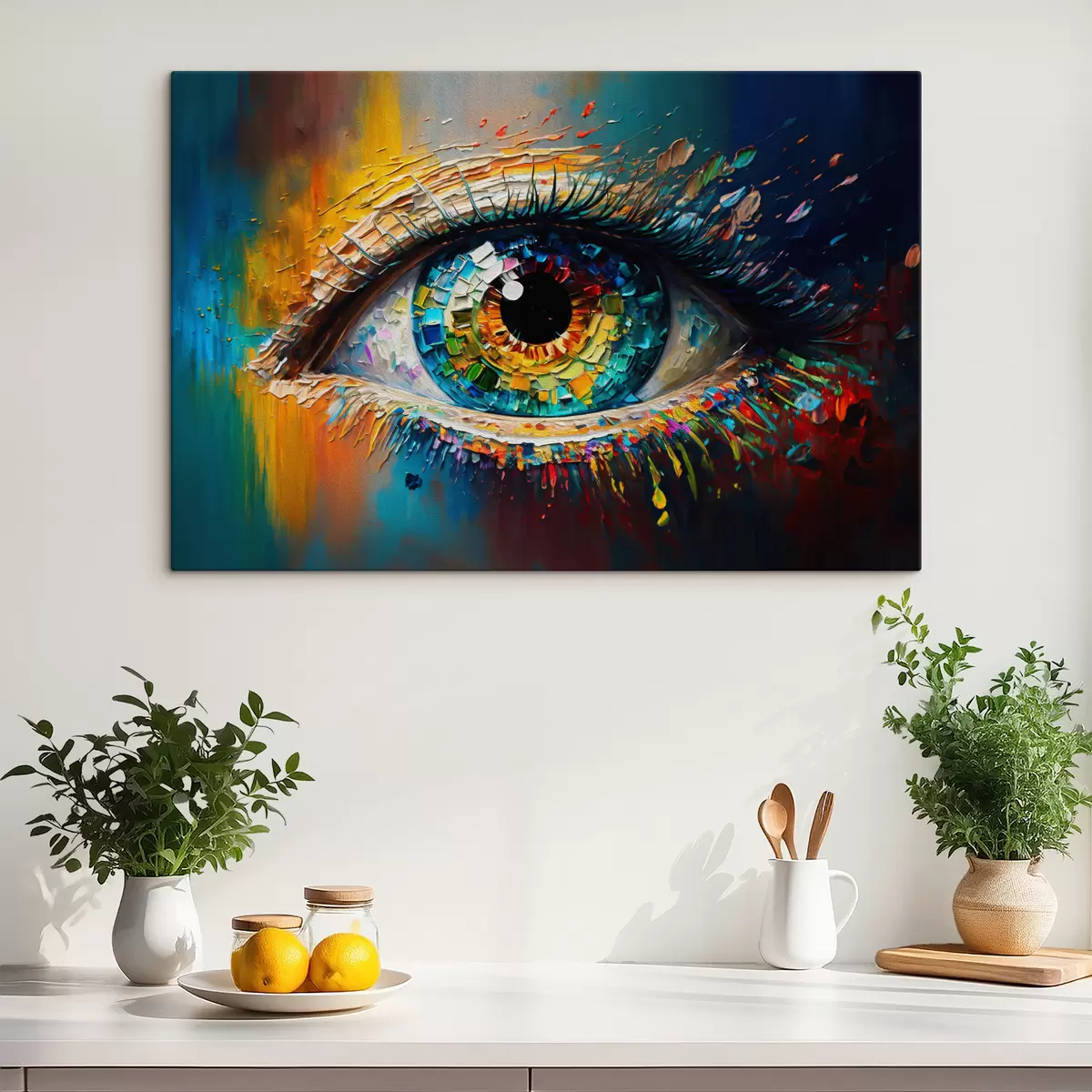 carta da parati Acqua, occhi e ciglia nr. s34943