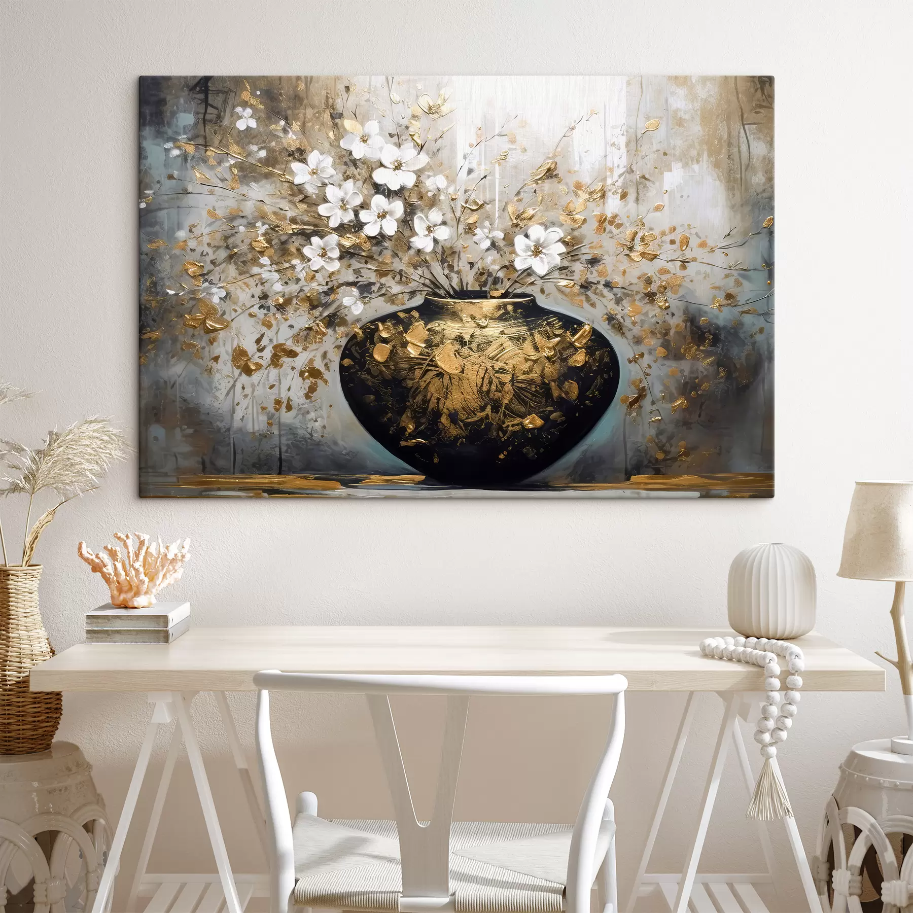 carta da parati Fiore, pianta e vaso di fiori nr. s35377