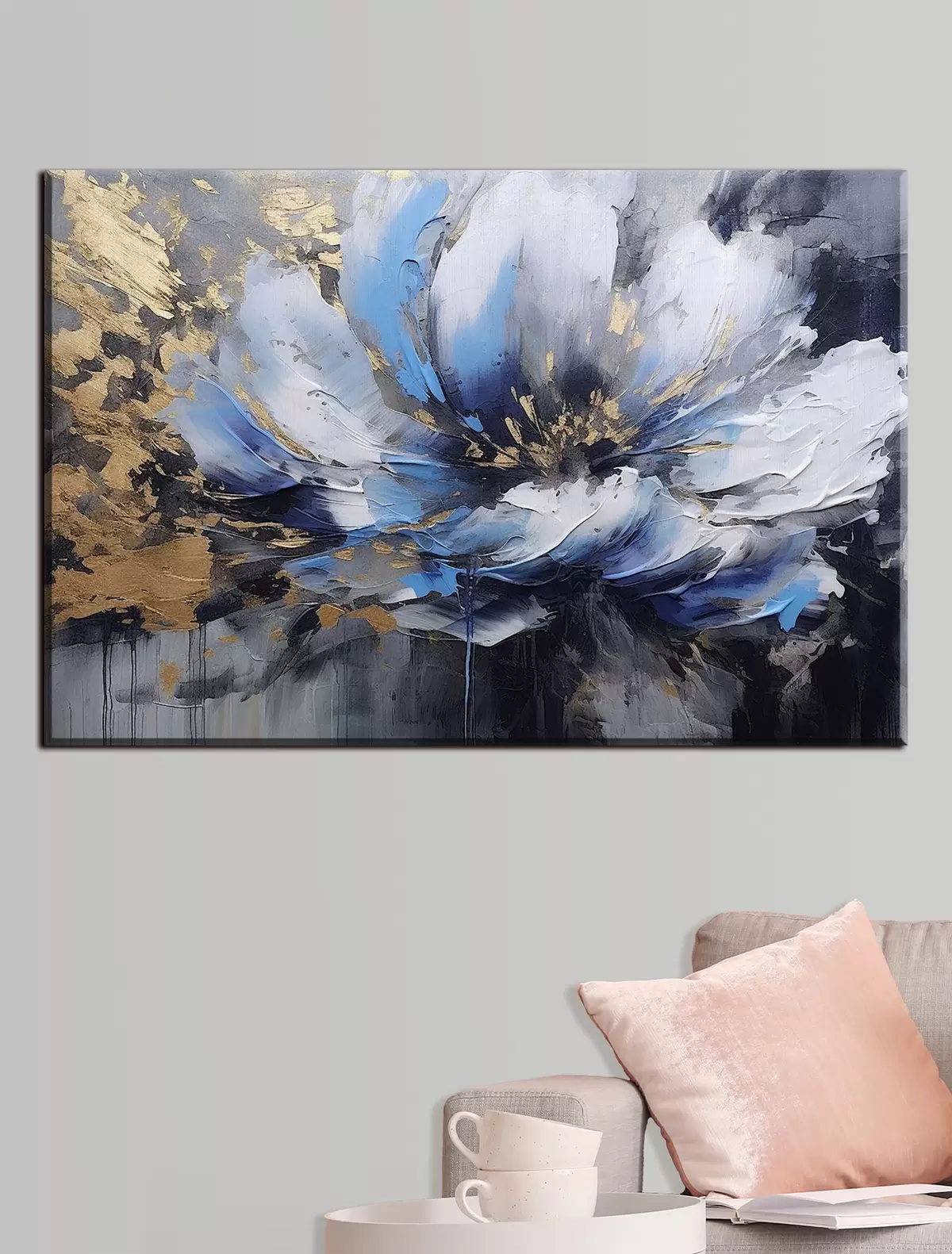 carta da parati Pittura d'arte, pianta e pittura nr. s35384