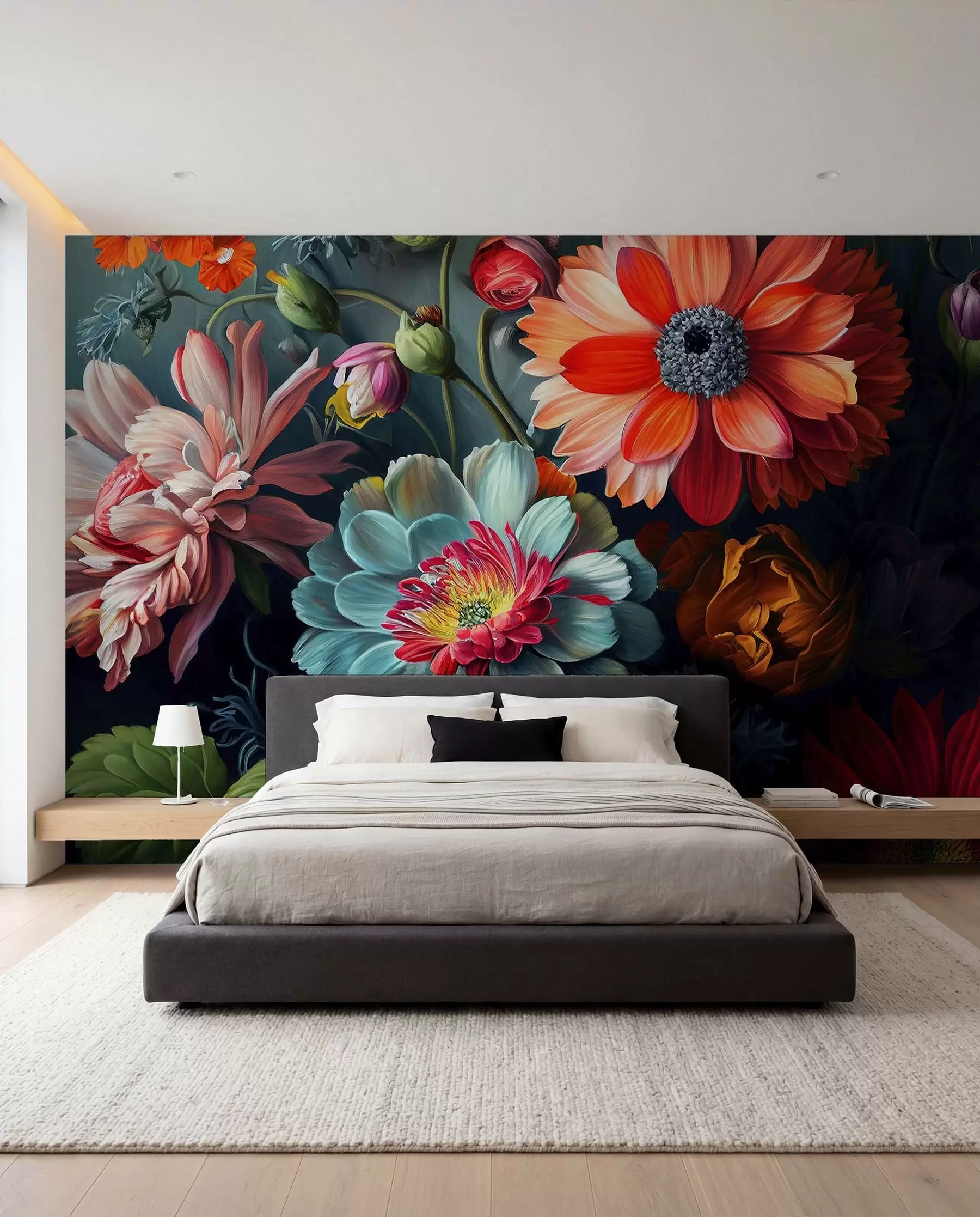 Carta da parati 3D Fiori Spruzzi floreali n. u96631