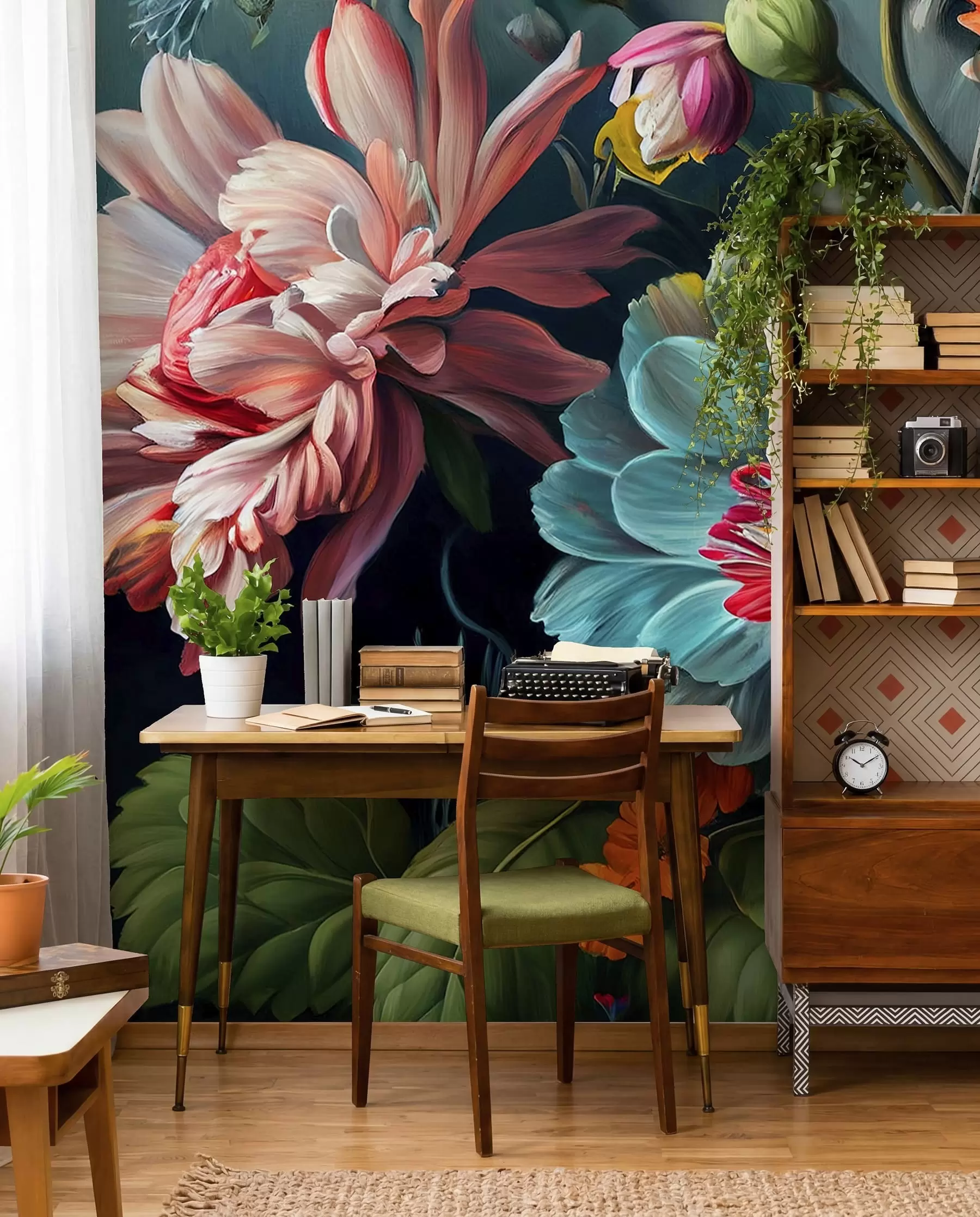 Carta da parati 3D Fiori Spruzzi floreali n. u96631