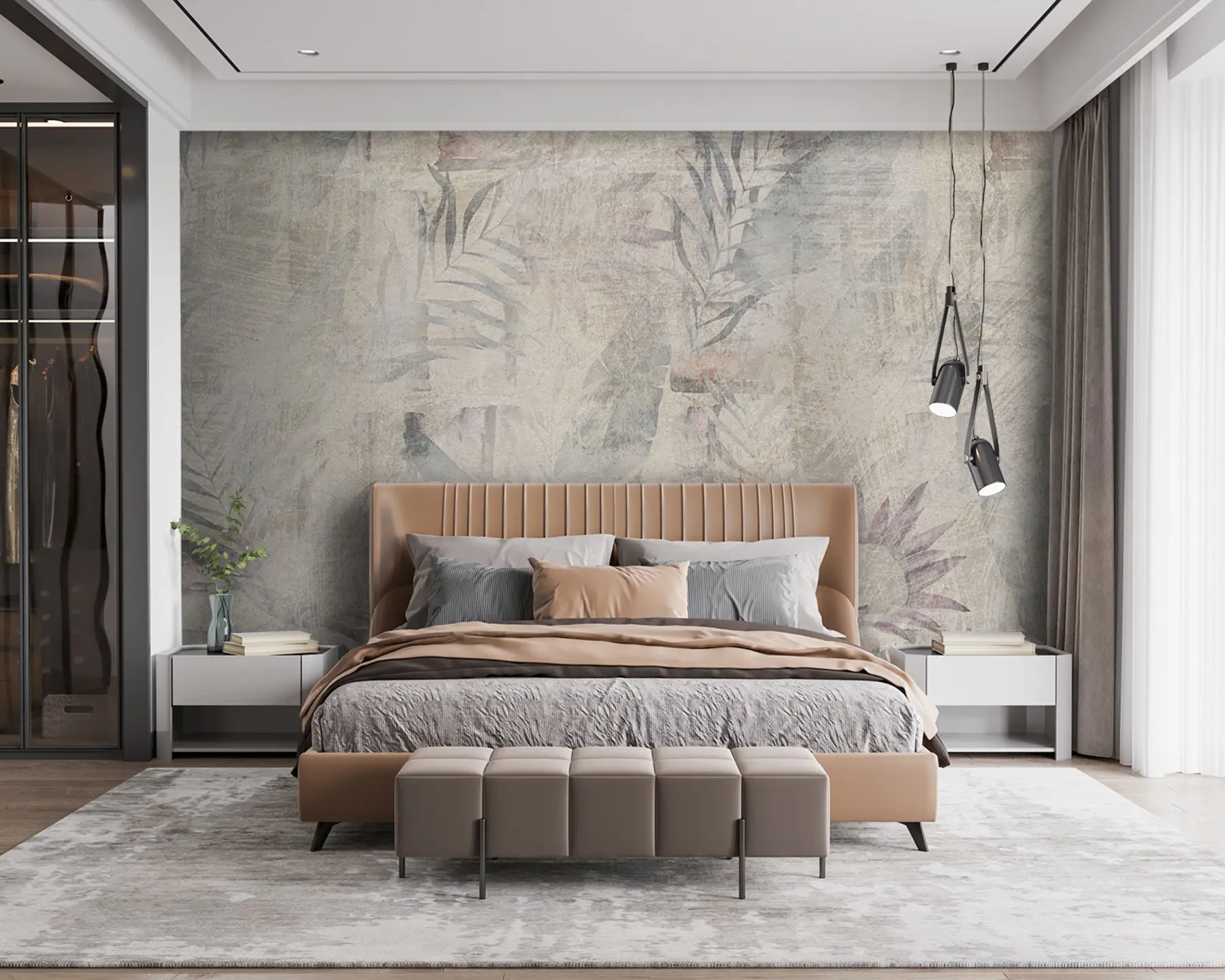 carta da parati Loft dei tropici dell'acquerello nr. u96807