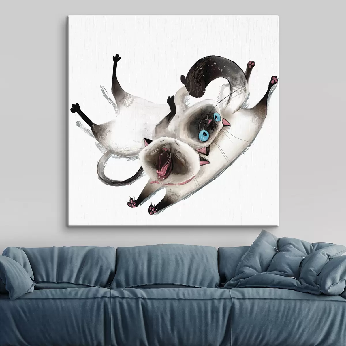 carta da parati Gatti giocherelloni che si divertono insieme nr. s34990