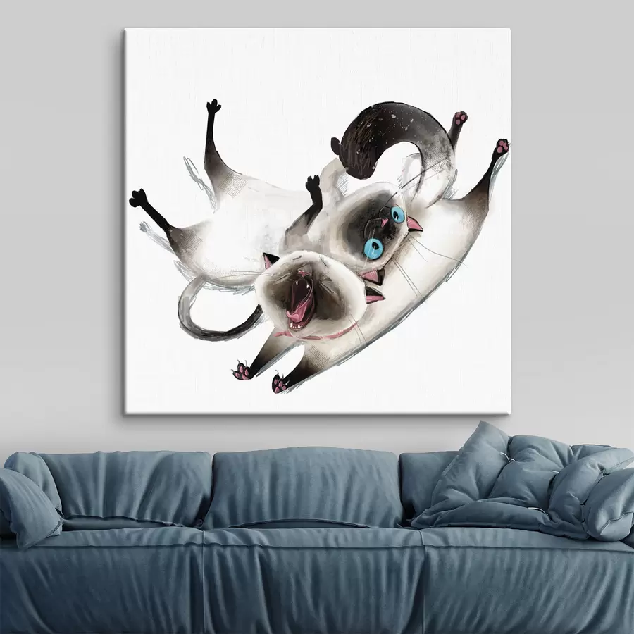 carta da parati Gatti giocherelloni che si divertono insieme nr. s34990