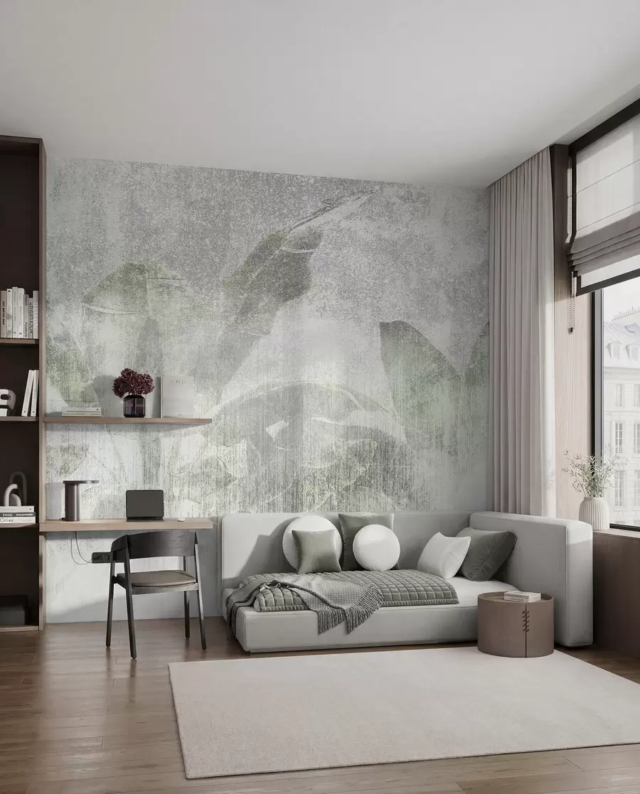 carta da parati Stile loft con palme tropicali nr. u97030
