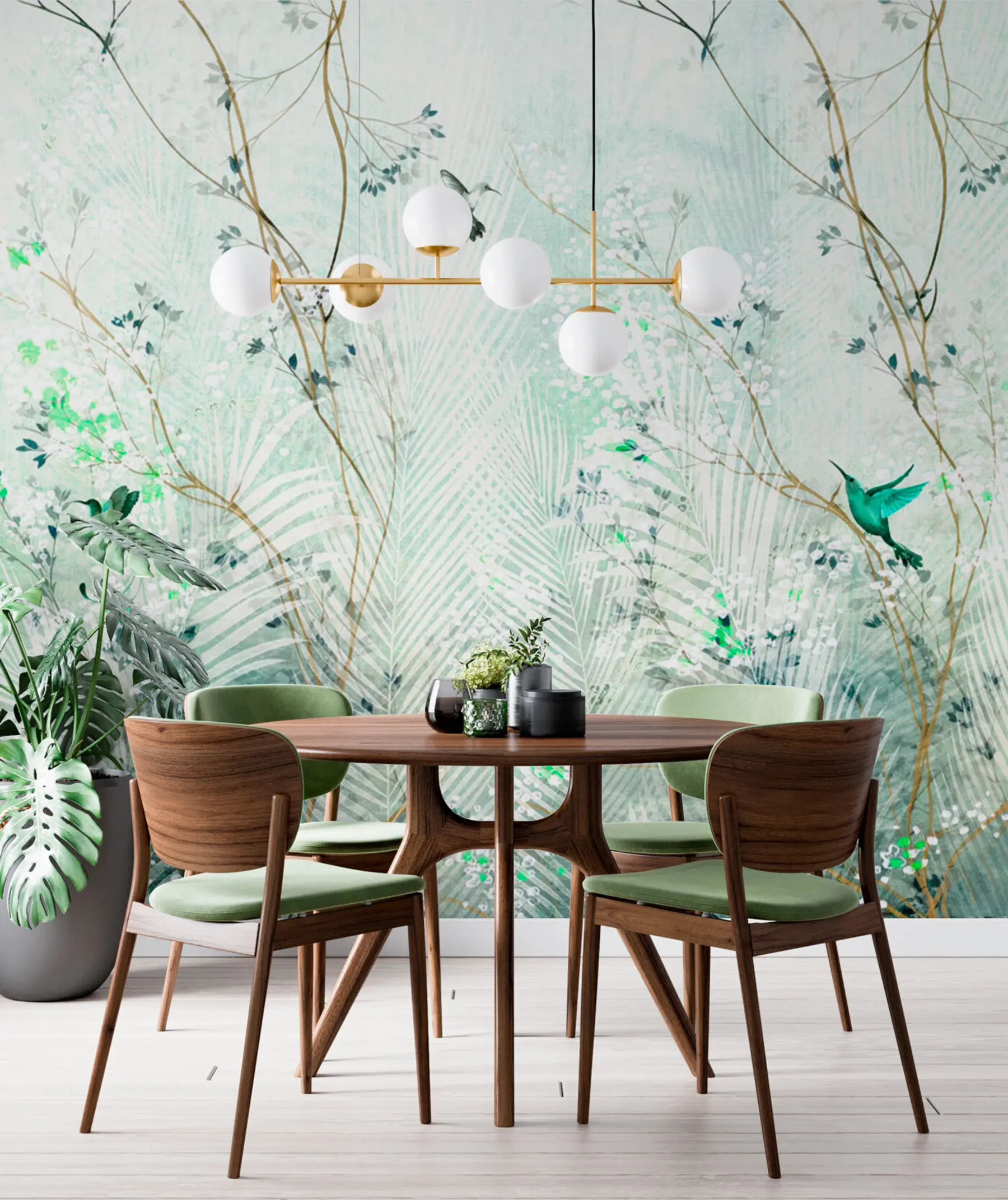 carta da parati Colibrì in giardino nr. u97048