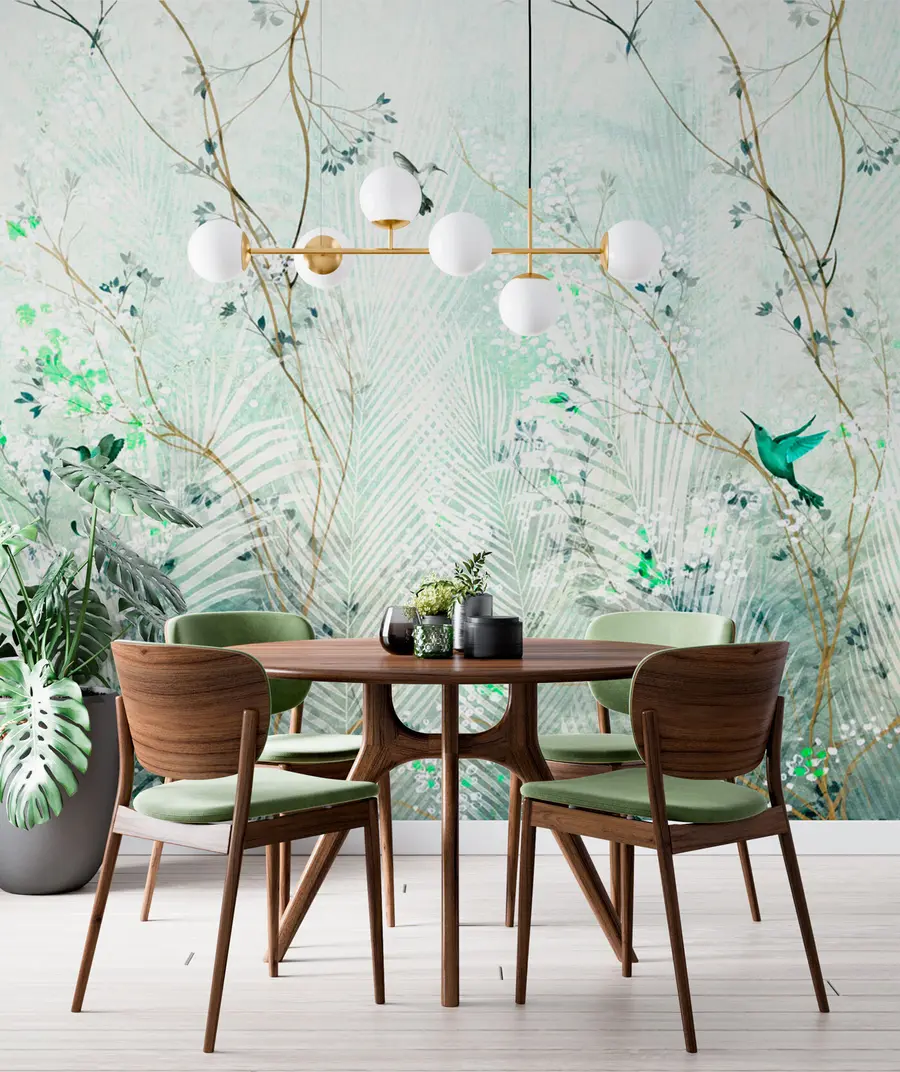 carta da parati Colibrì in giardino nr. u97048