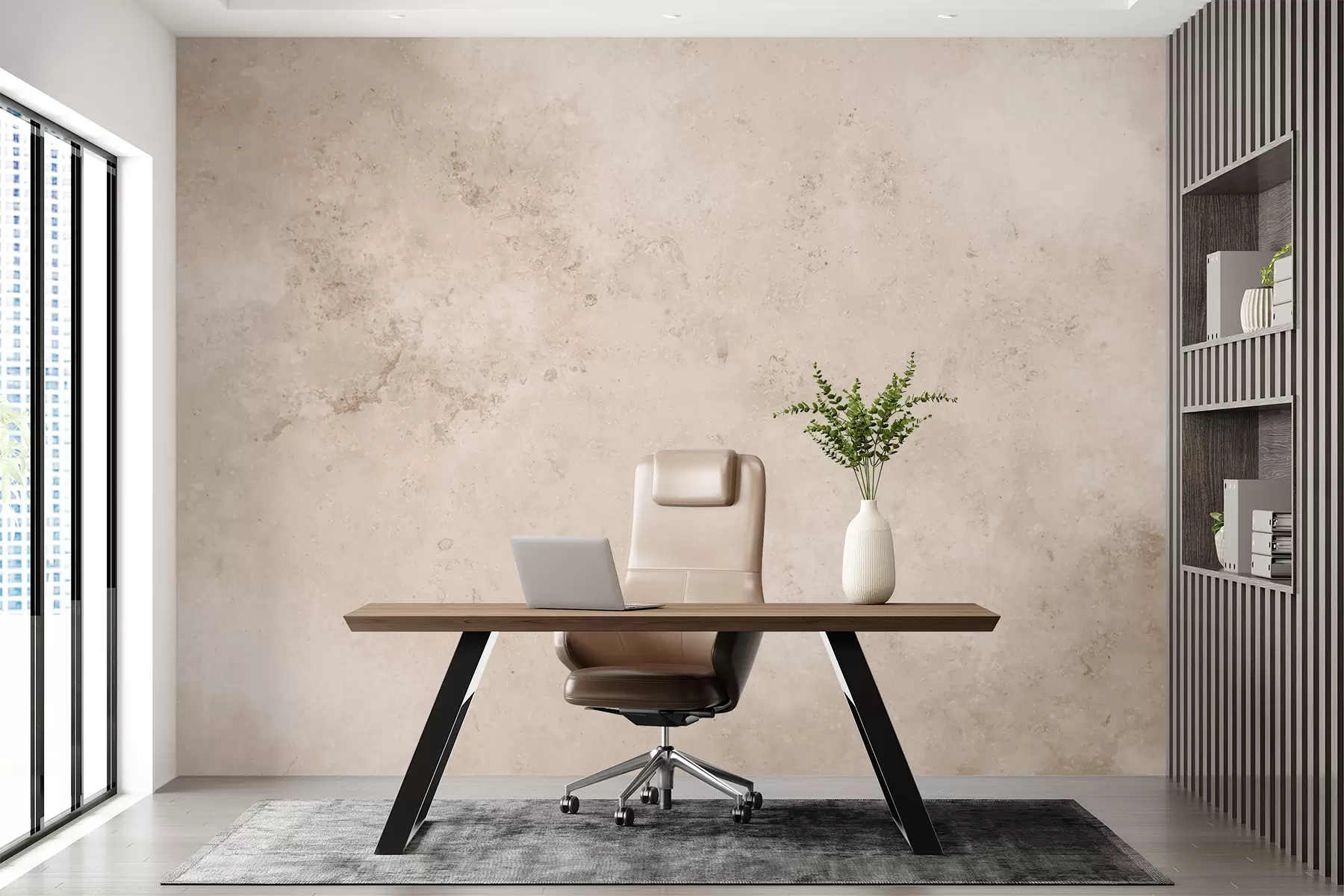 carta da parati Muro di cemento beige nr. u97236