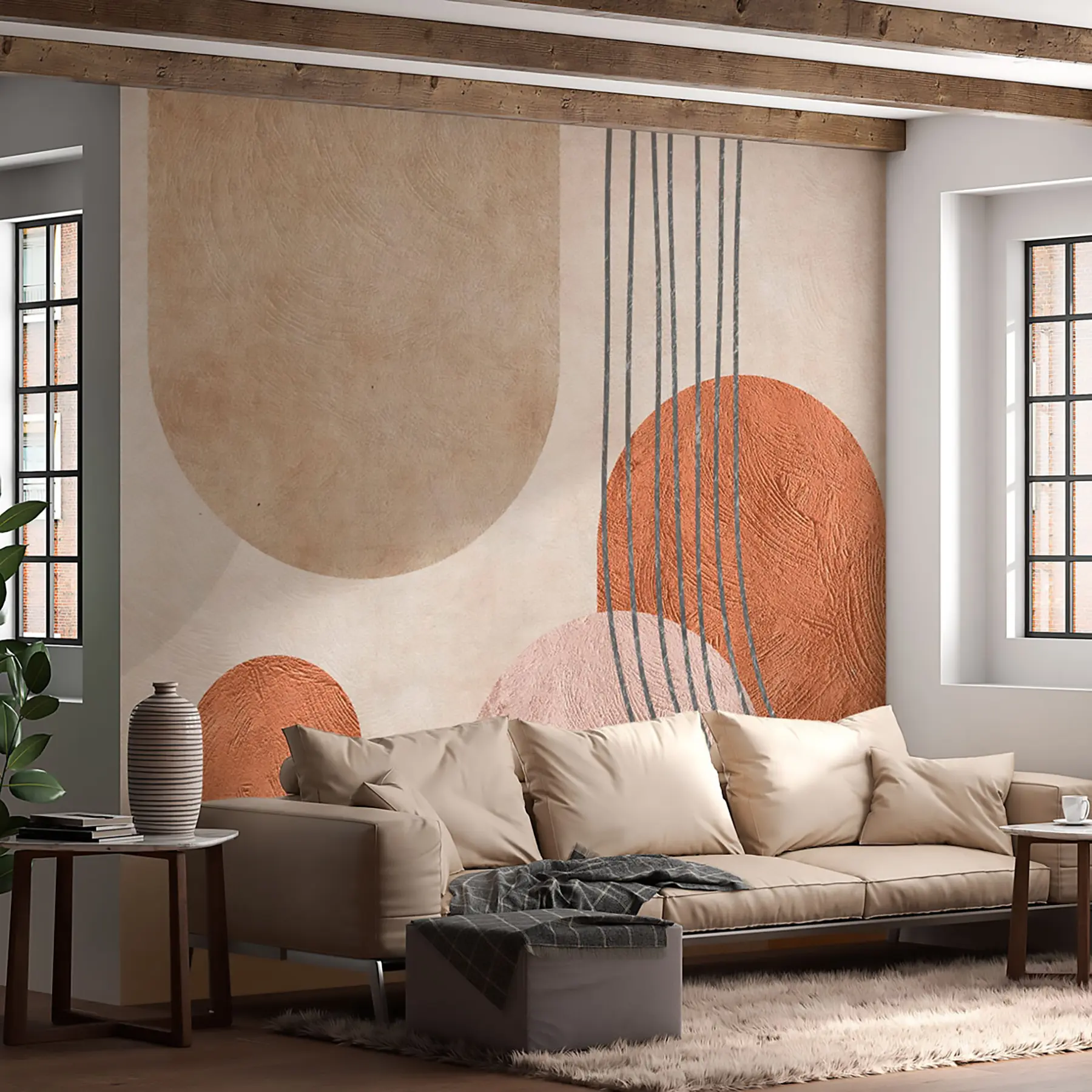 carta da parati Modello boho astratto nr. u97255