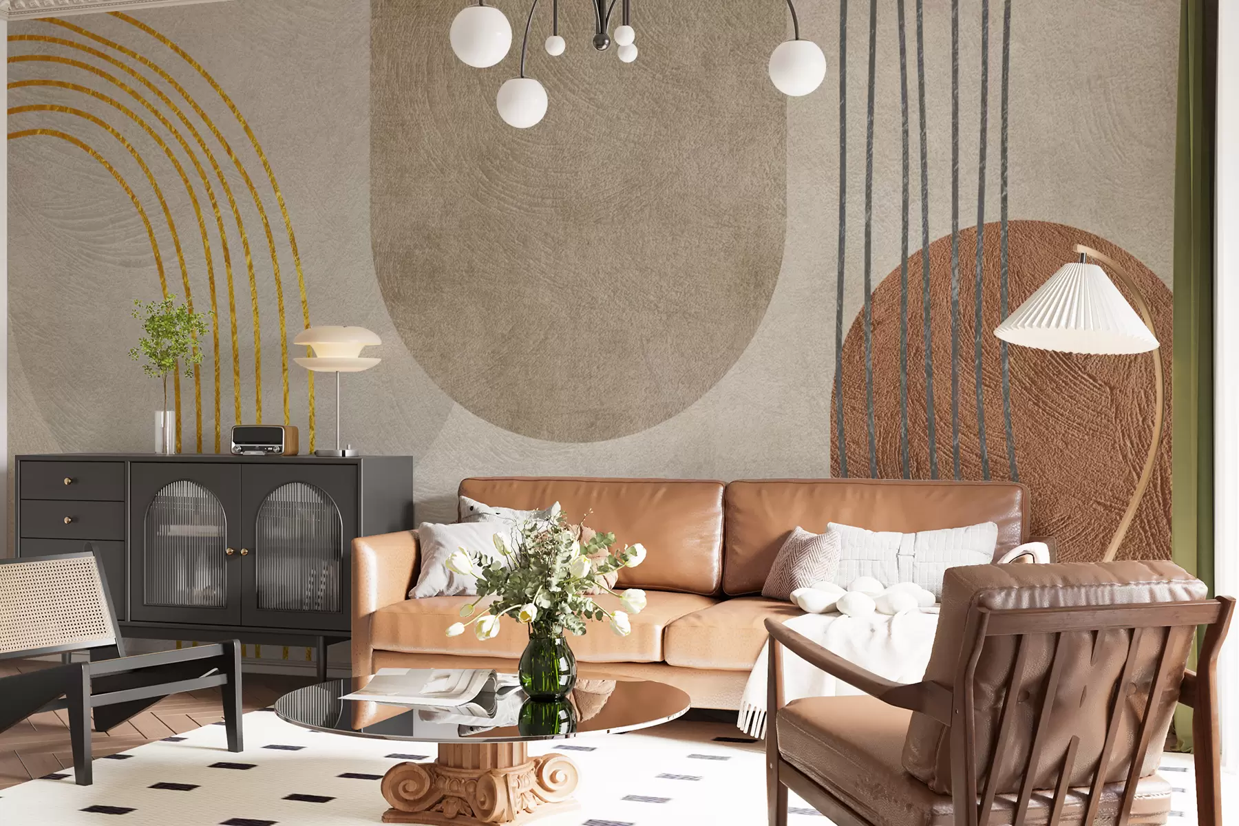 carta da parati Modello boho astratto nr. u97255