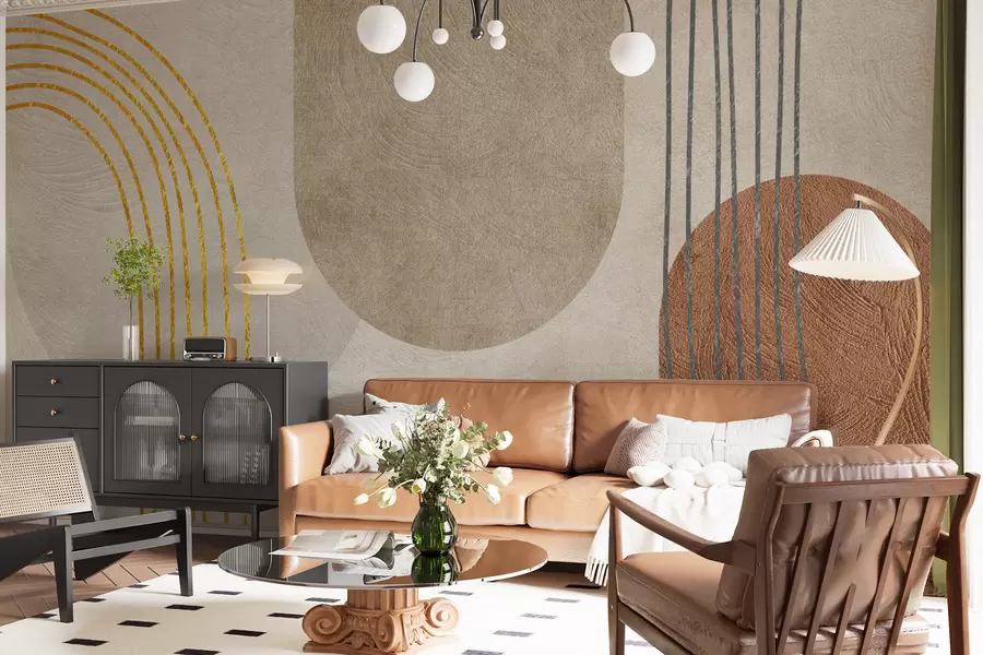 carta da parati Modello boho astratto nr. u97255