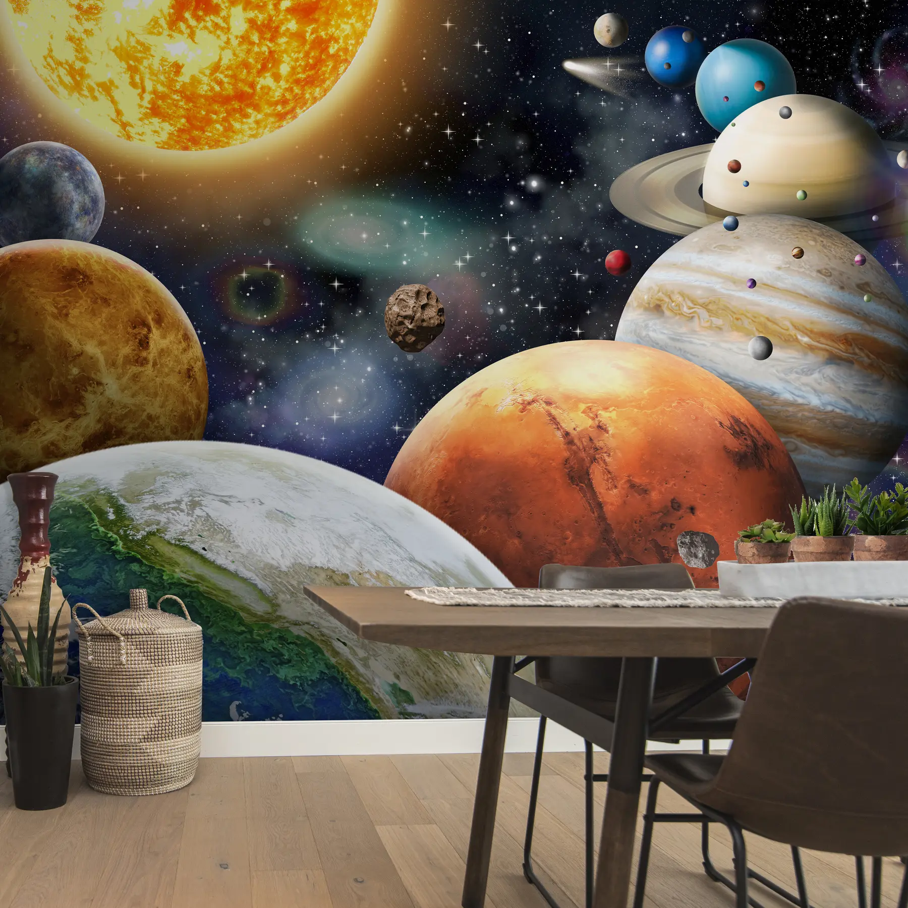 carta da parati Pianeti colorati del sistema solare nr. u97422