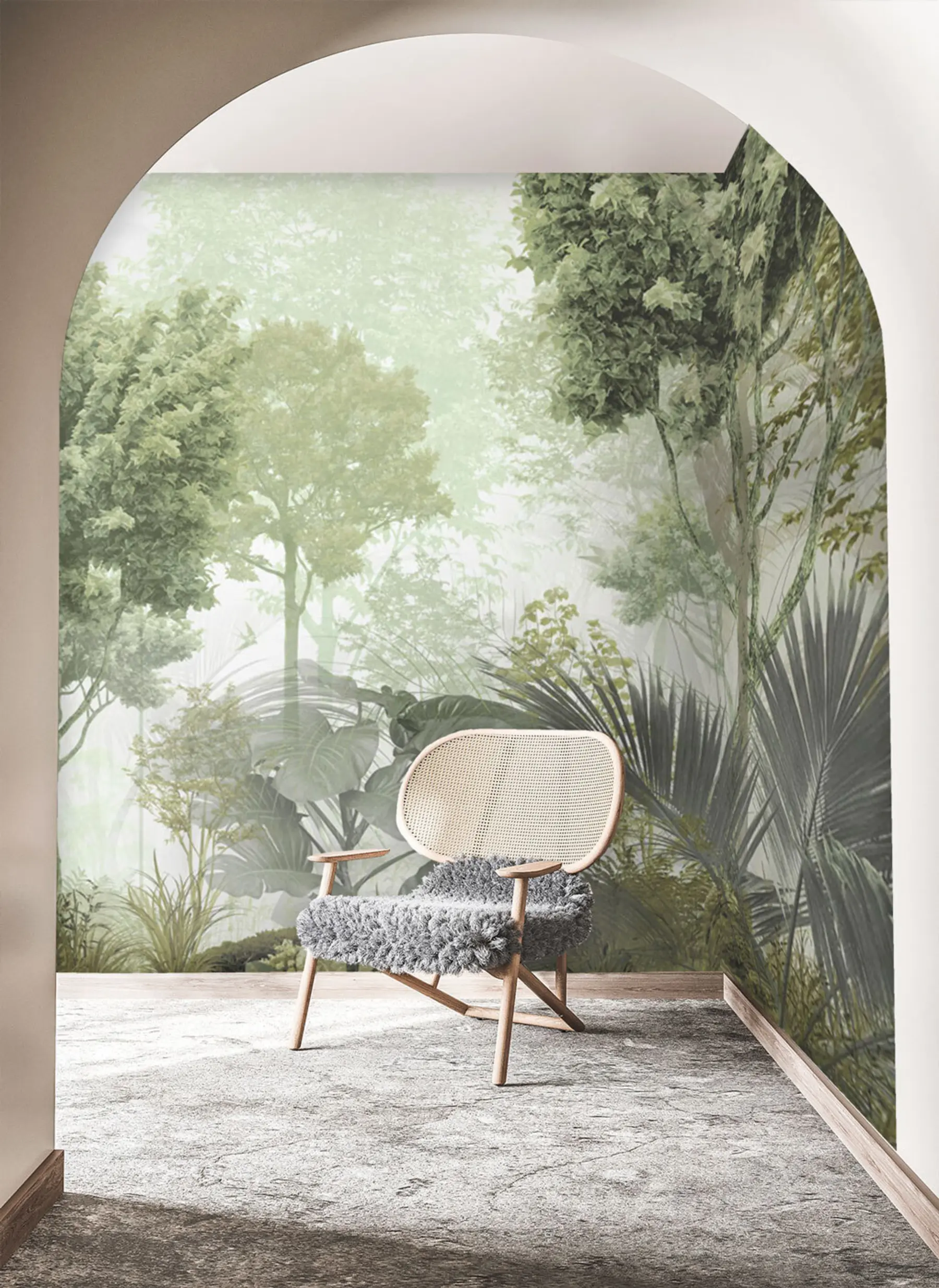 carta da parati Mattina nel profondo della foresta nr. u97409