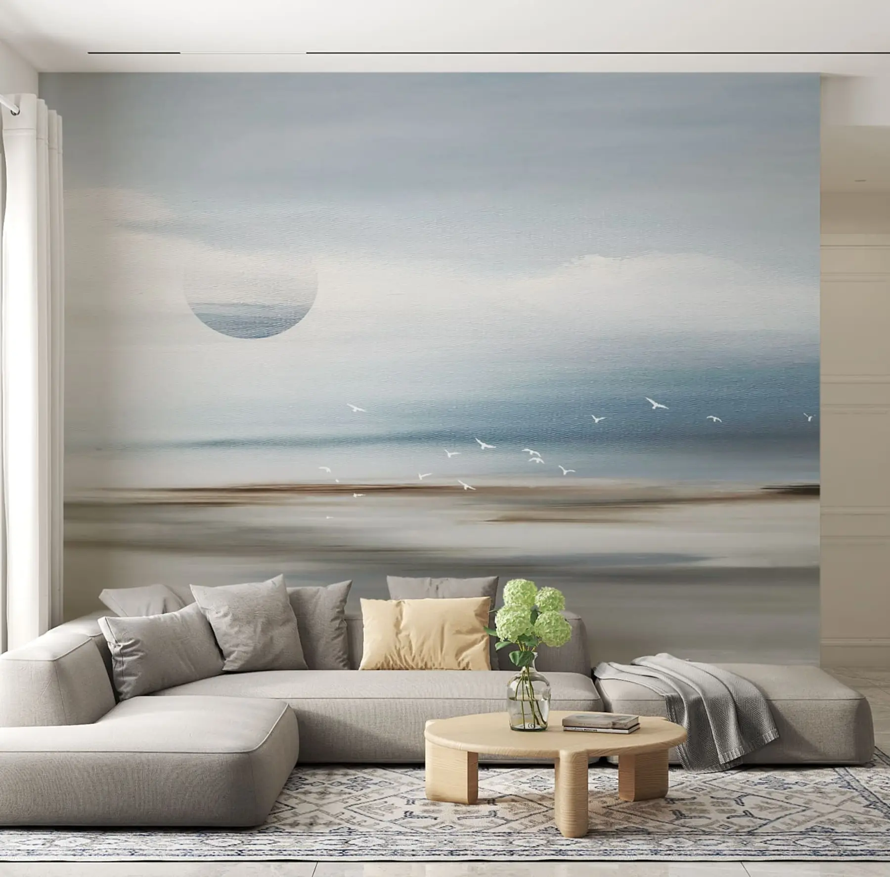 carta da parati Astrazione della spiaggia costiera nr. u95823