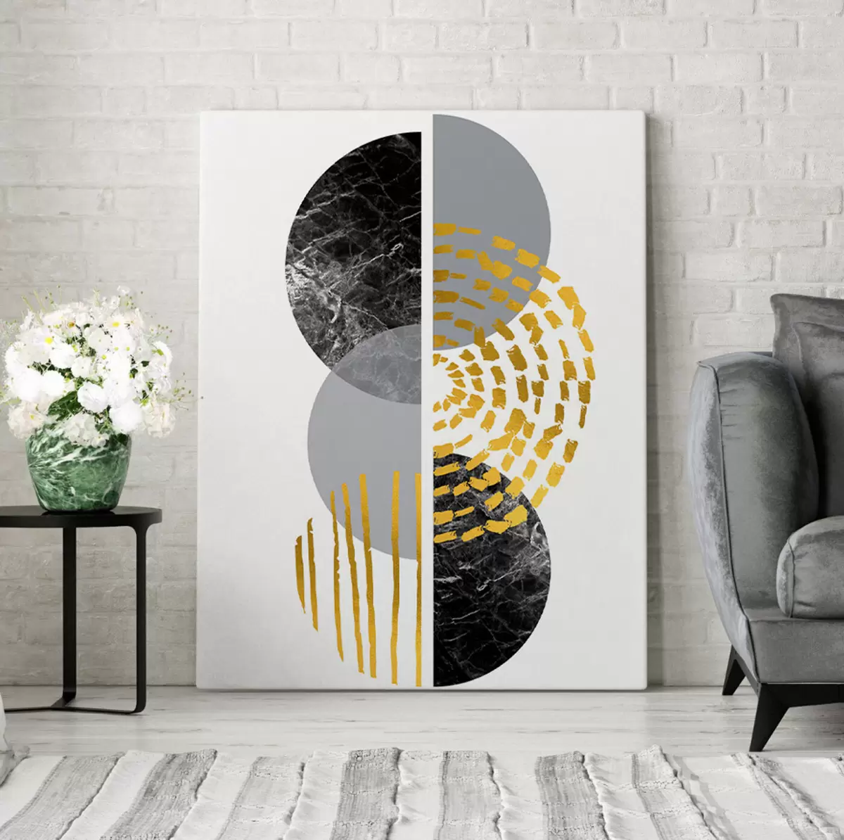 carta da parati Design astratto con forme stratificate nr. s35942