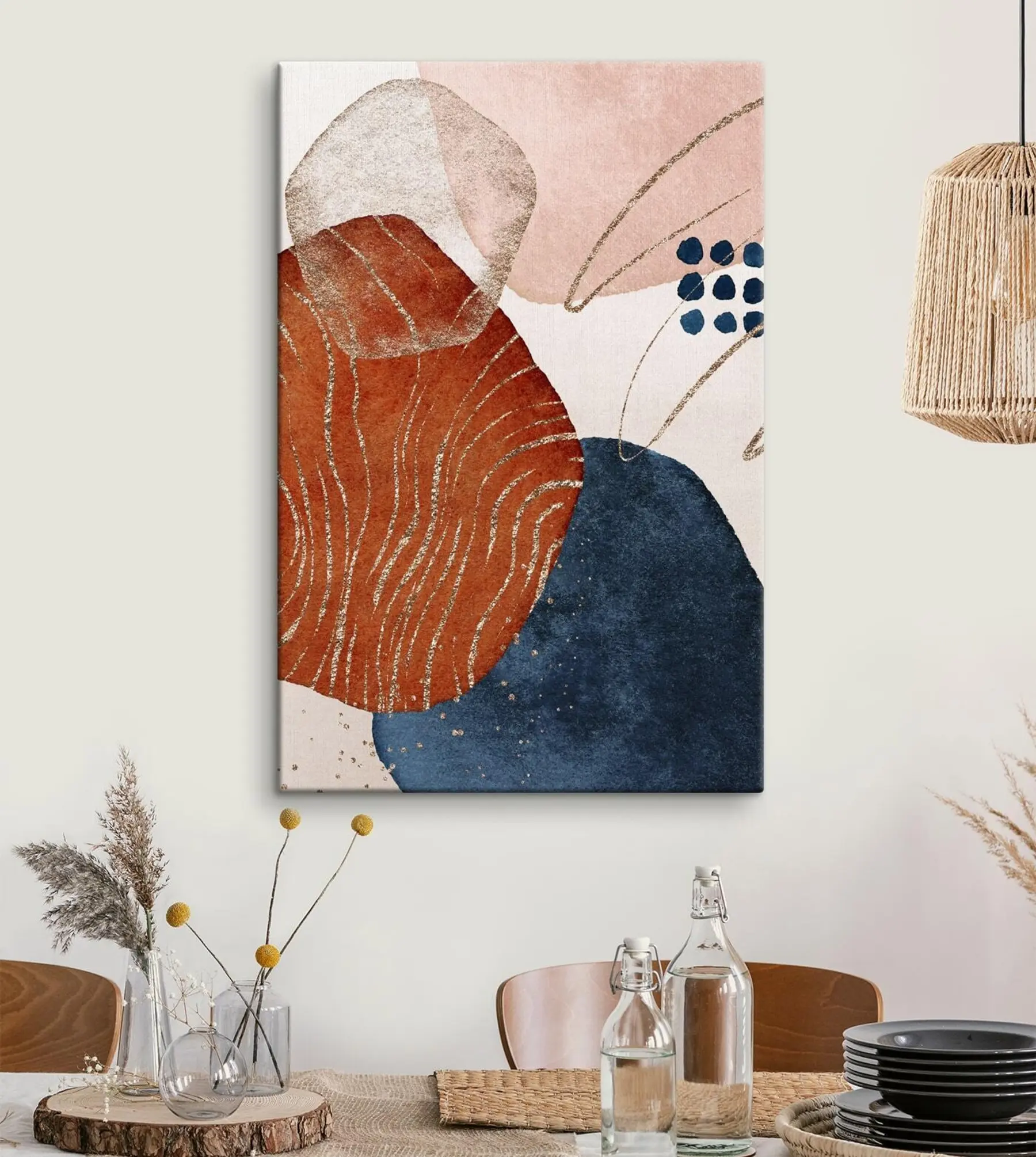 carta da parati Forme astratte in colori armoniosi nr. s35956