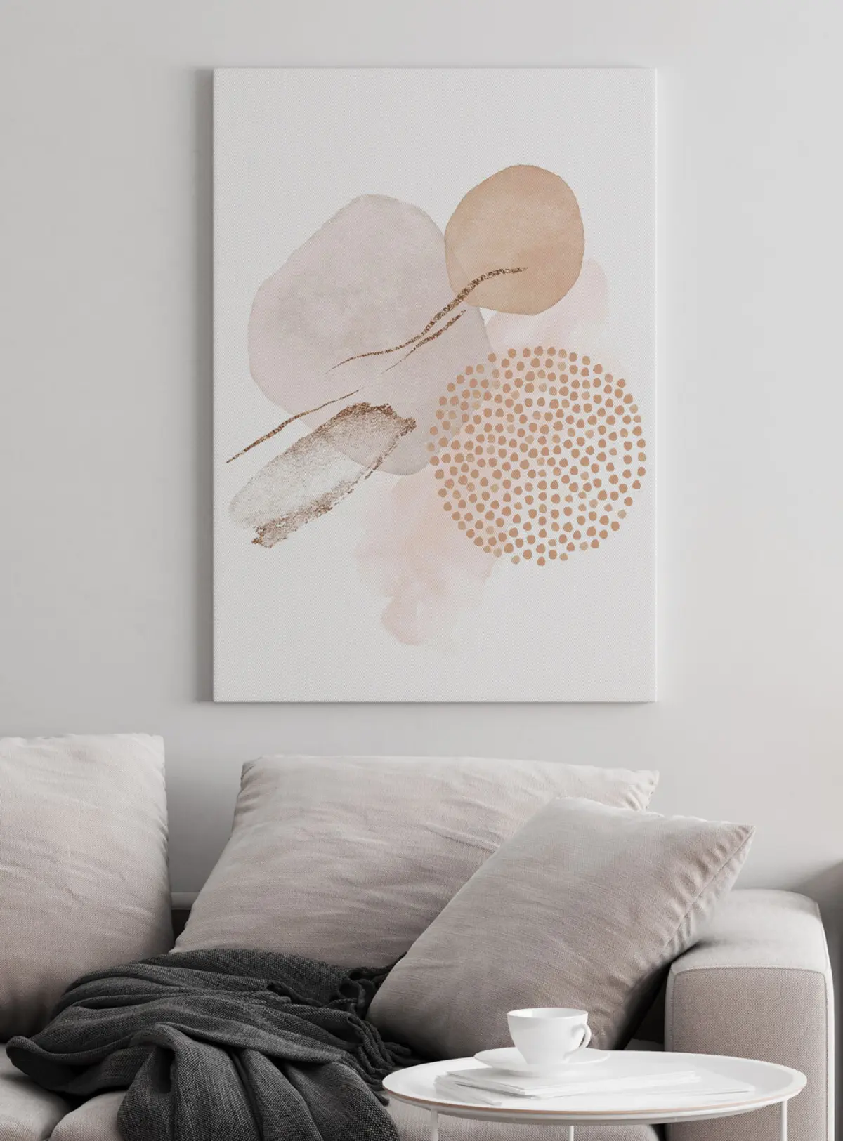 carta da parati Fard beige e rosa su sfondo bianco nr. s35990