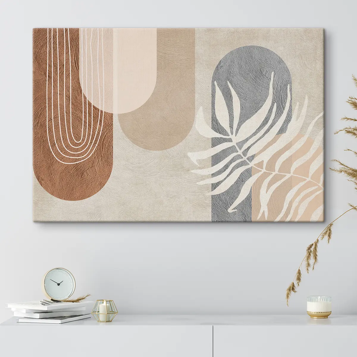 carta da parati Forme astratte ed elementi naturali si fondono nr. s35796