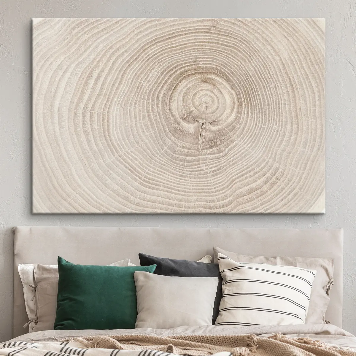 carta da parati Anello di legno tagliato in tonalità delicate nr. s36005